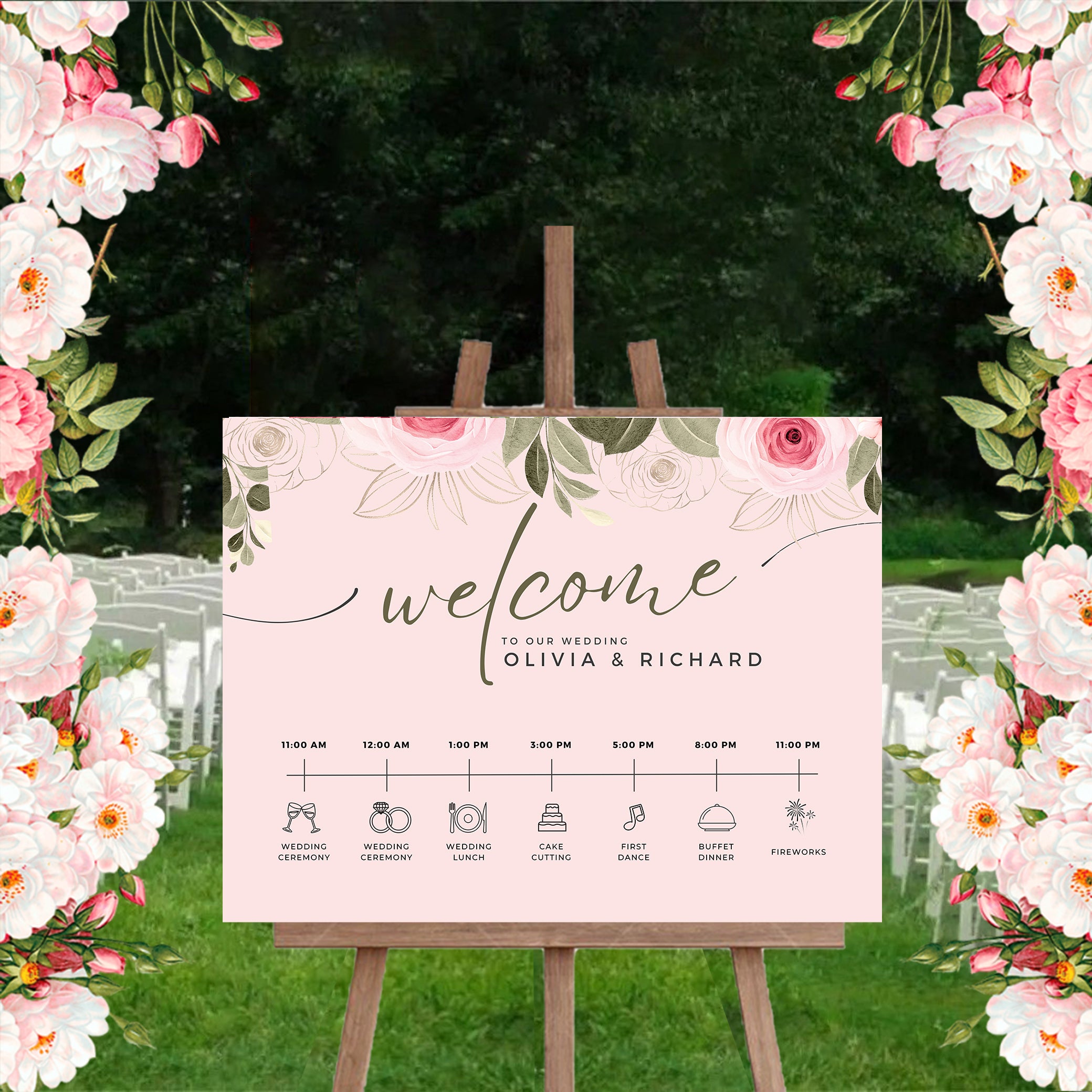 Wedding Day Timeline Board