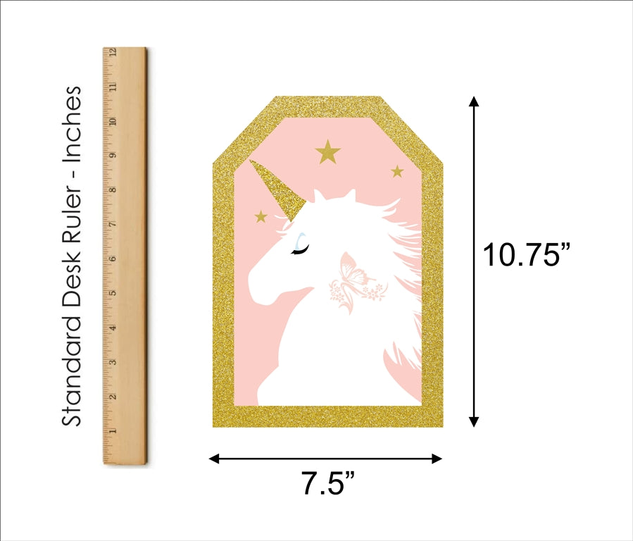 Unicorn Theme Birthday Paper Door Banner/ Wall Decoration.