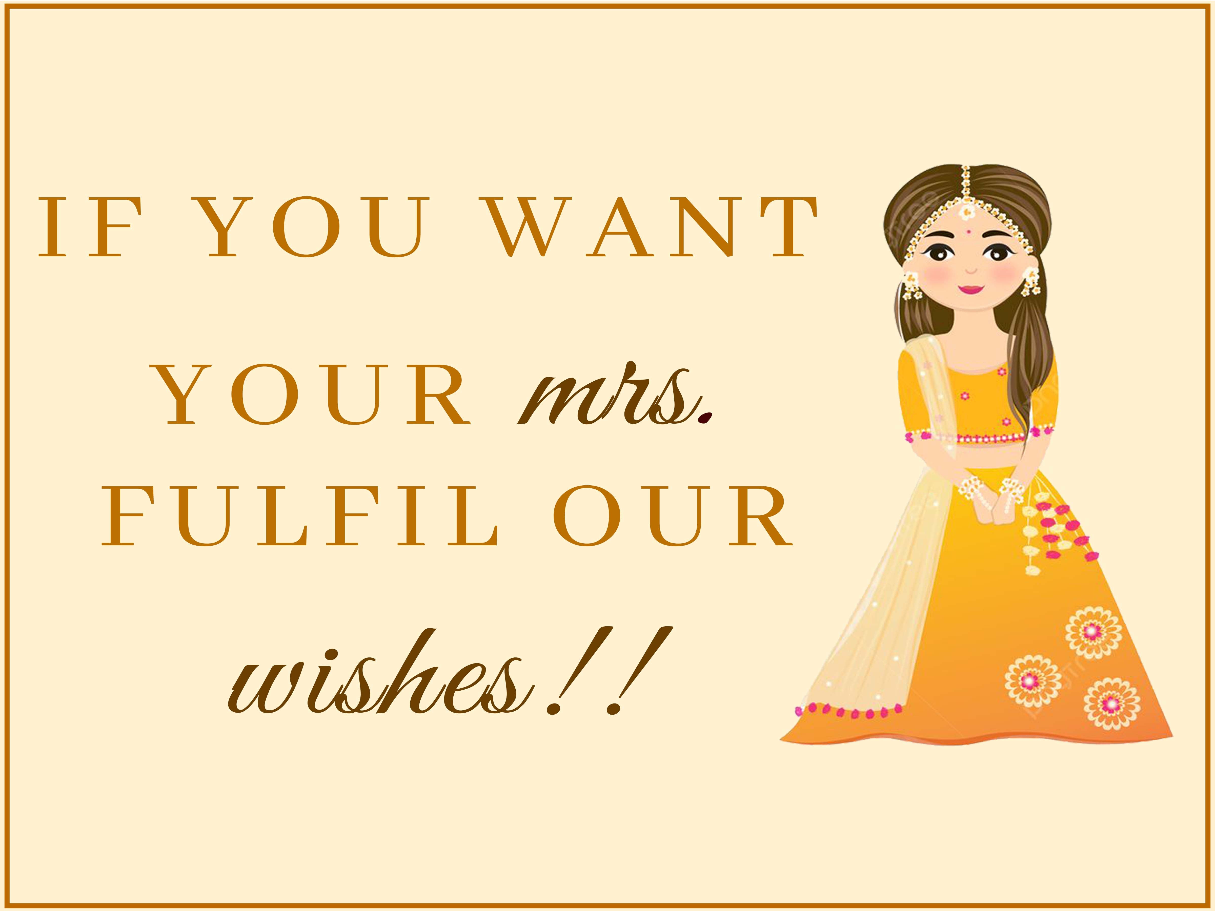 Fun Desi Wedding Signs/ Desi Indian Wedding/ Hindu Wedding Rasam Signs
