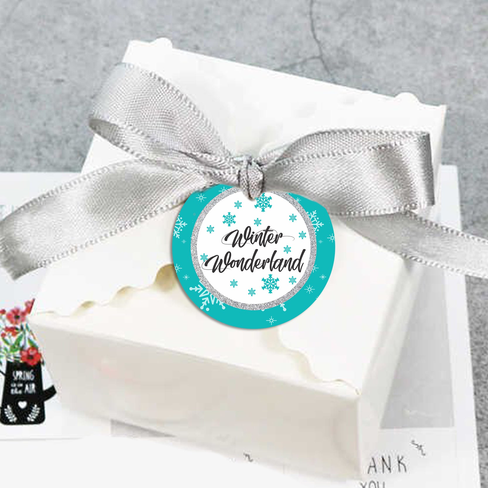 Winter Wonderland Birthday Party Thank You Tags/Return Gift tags