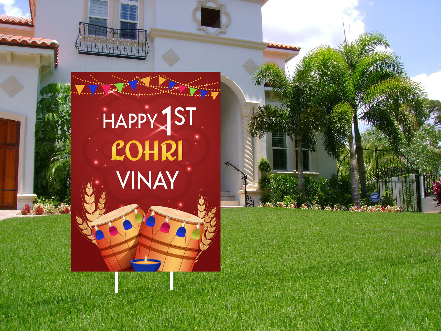 Lohri Party Personalized Welcome Board