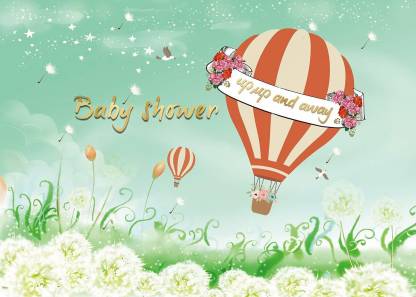 "Oh Baby" Theme Baby Shower Party Backdrop.
