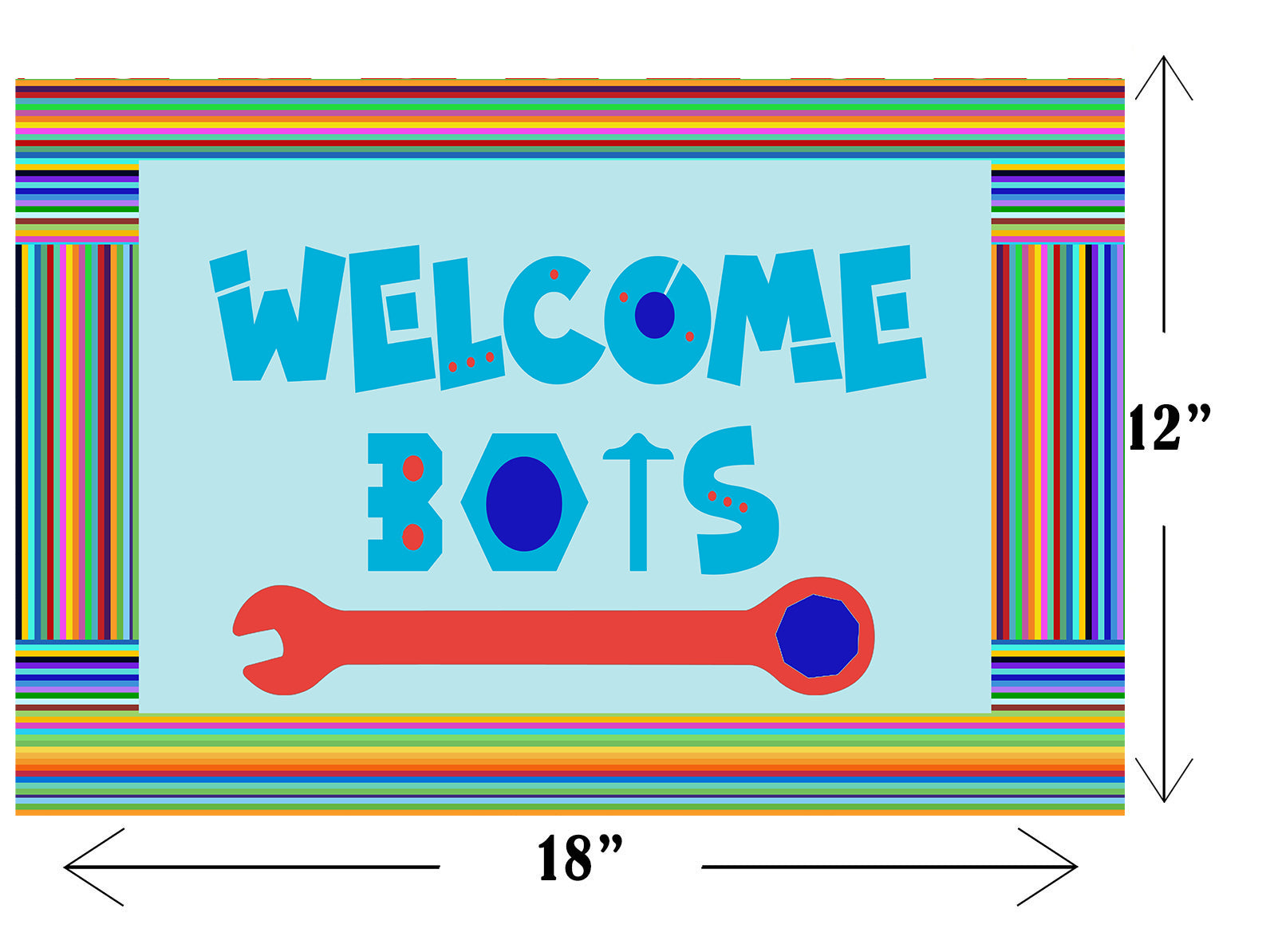 Robot Theme Birthday Table Mats for Decoration