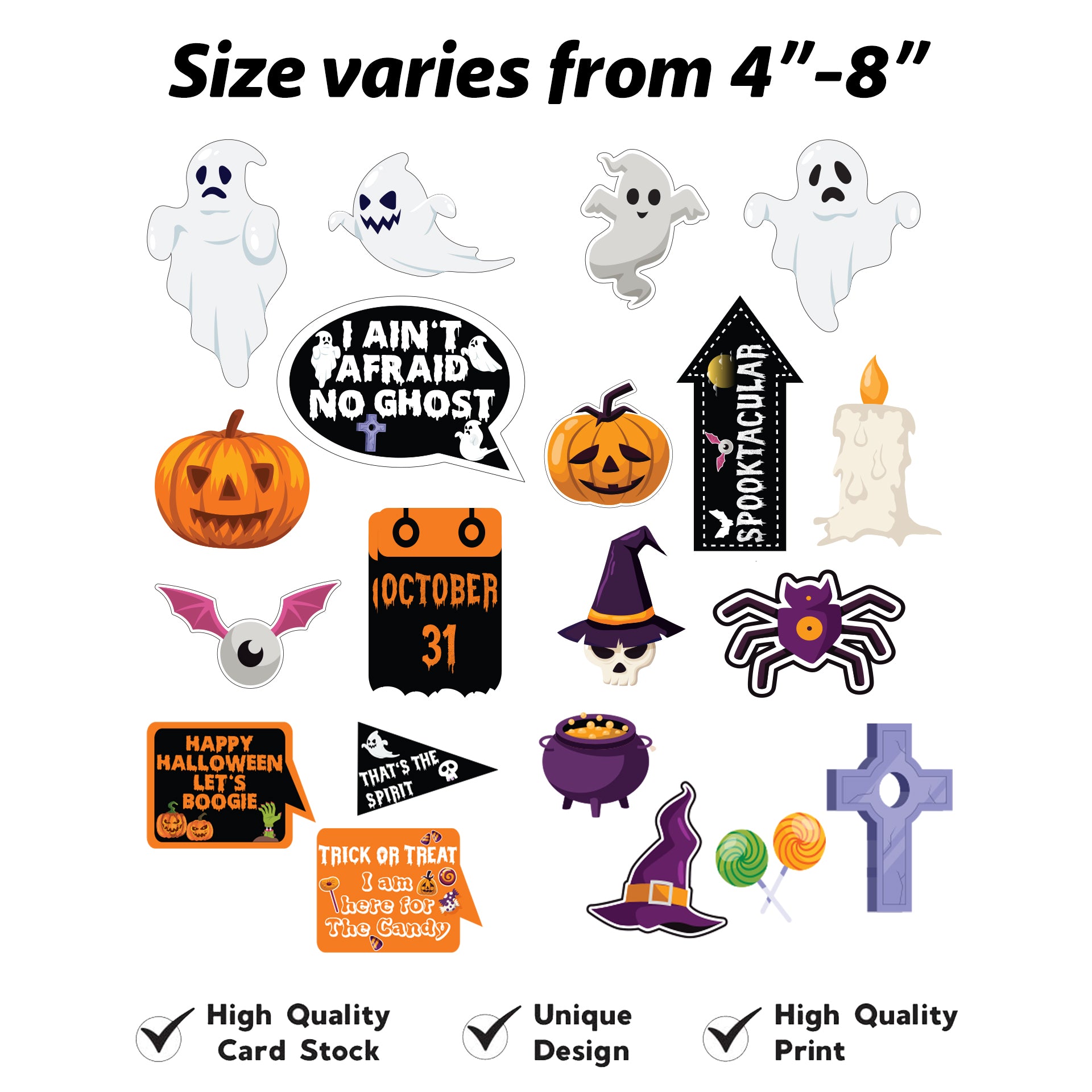 Halloween Theme Party Photo Booth Props Kit