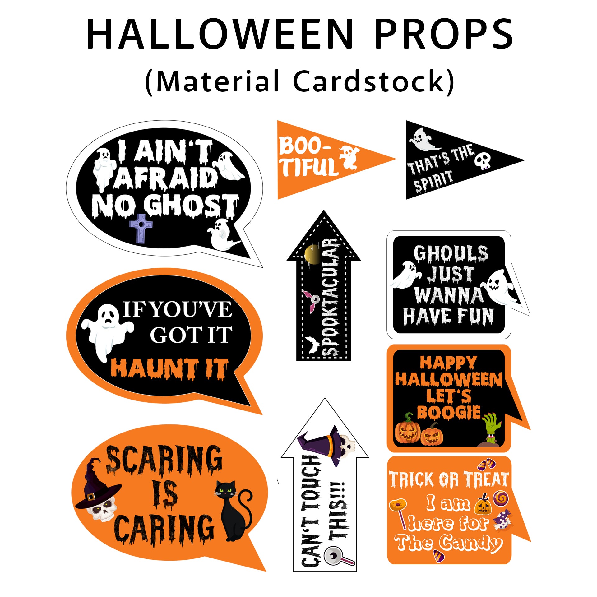 Halloween Party Props Photo Booth Props Kit