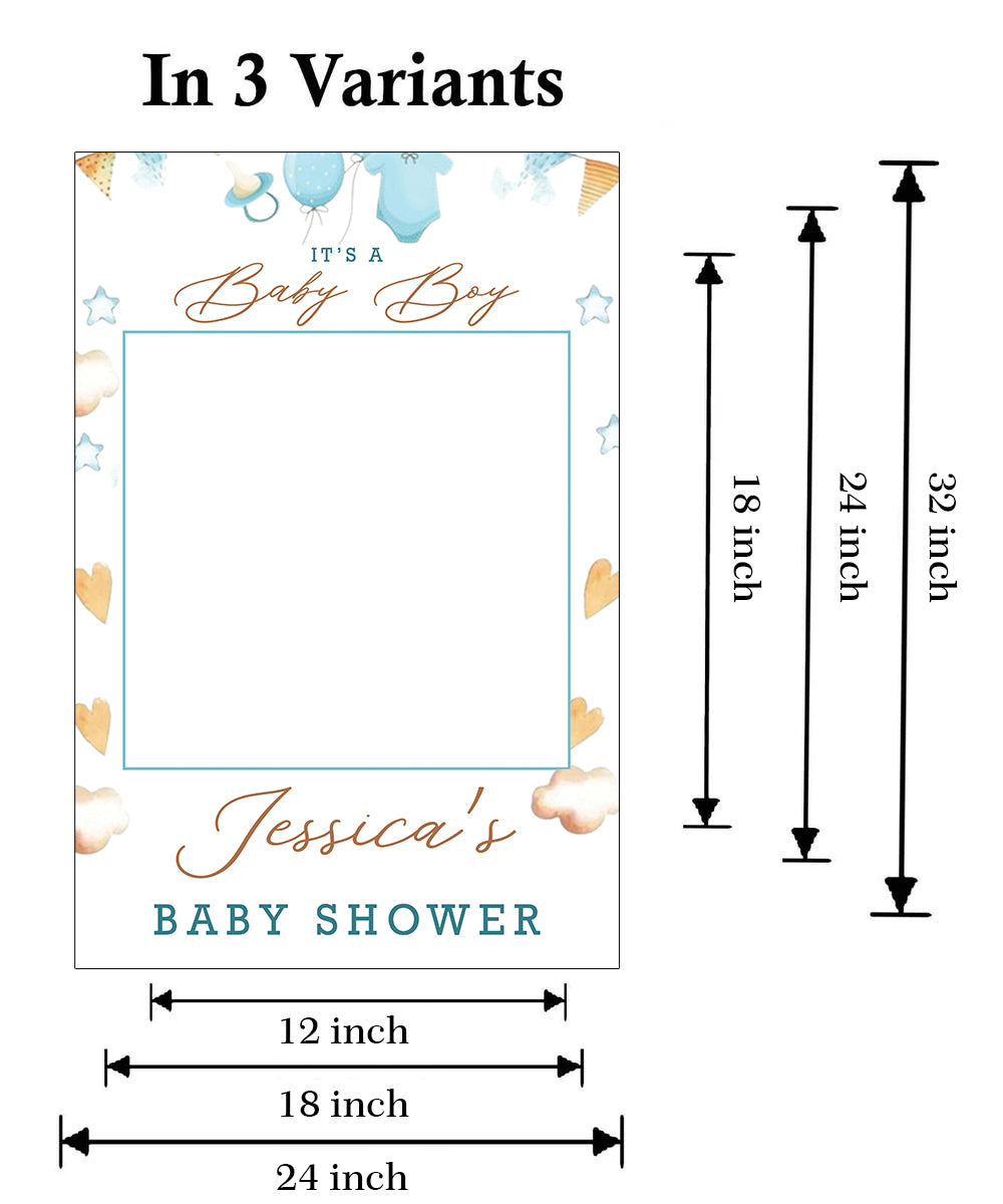 Baby Shower Party Selfie Photo Booth Frame