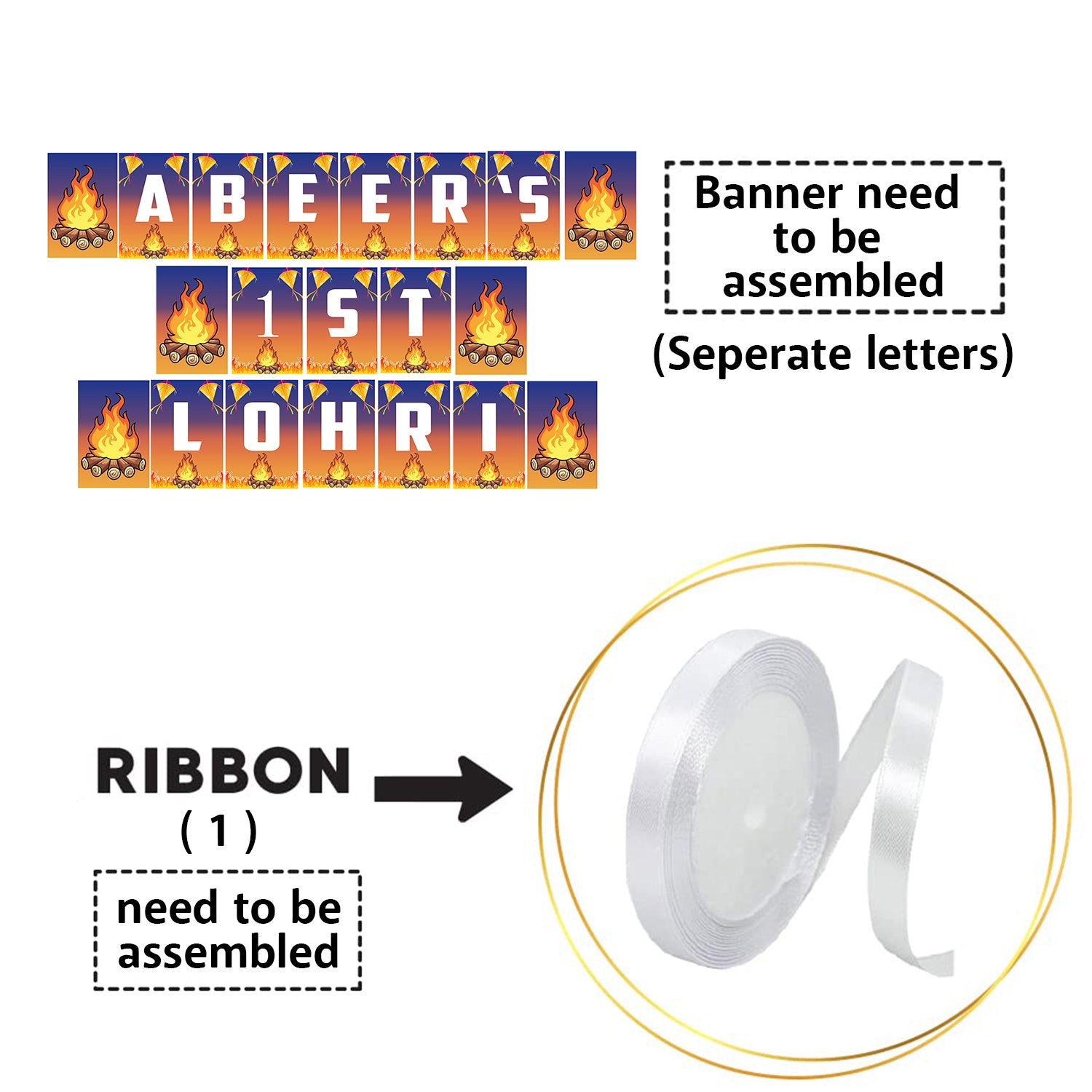 Lohri Party Banner for Decoration