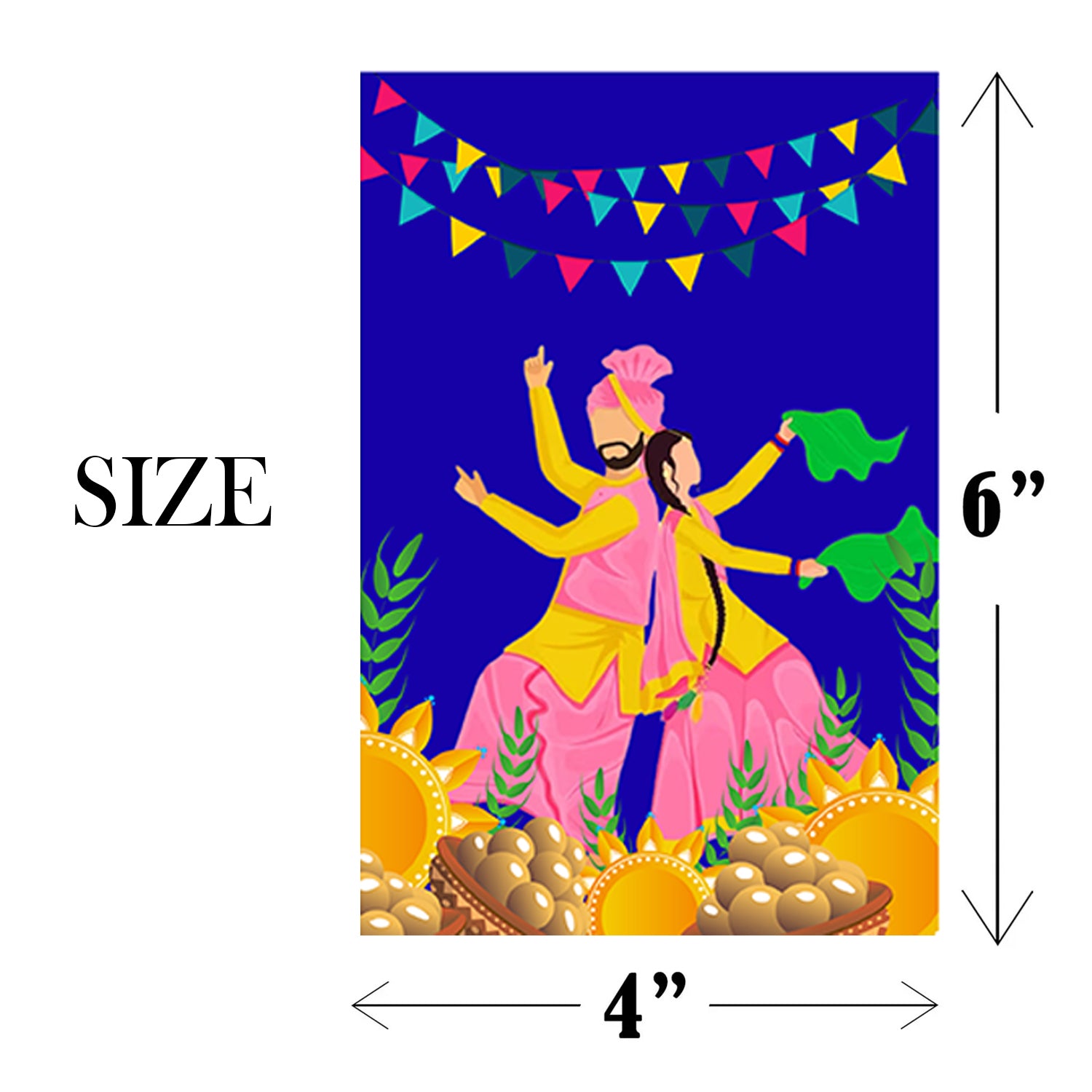 Happy Lohri Banner or Buntings for Decoration