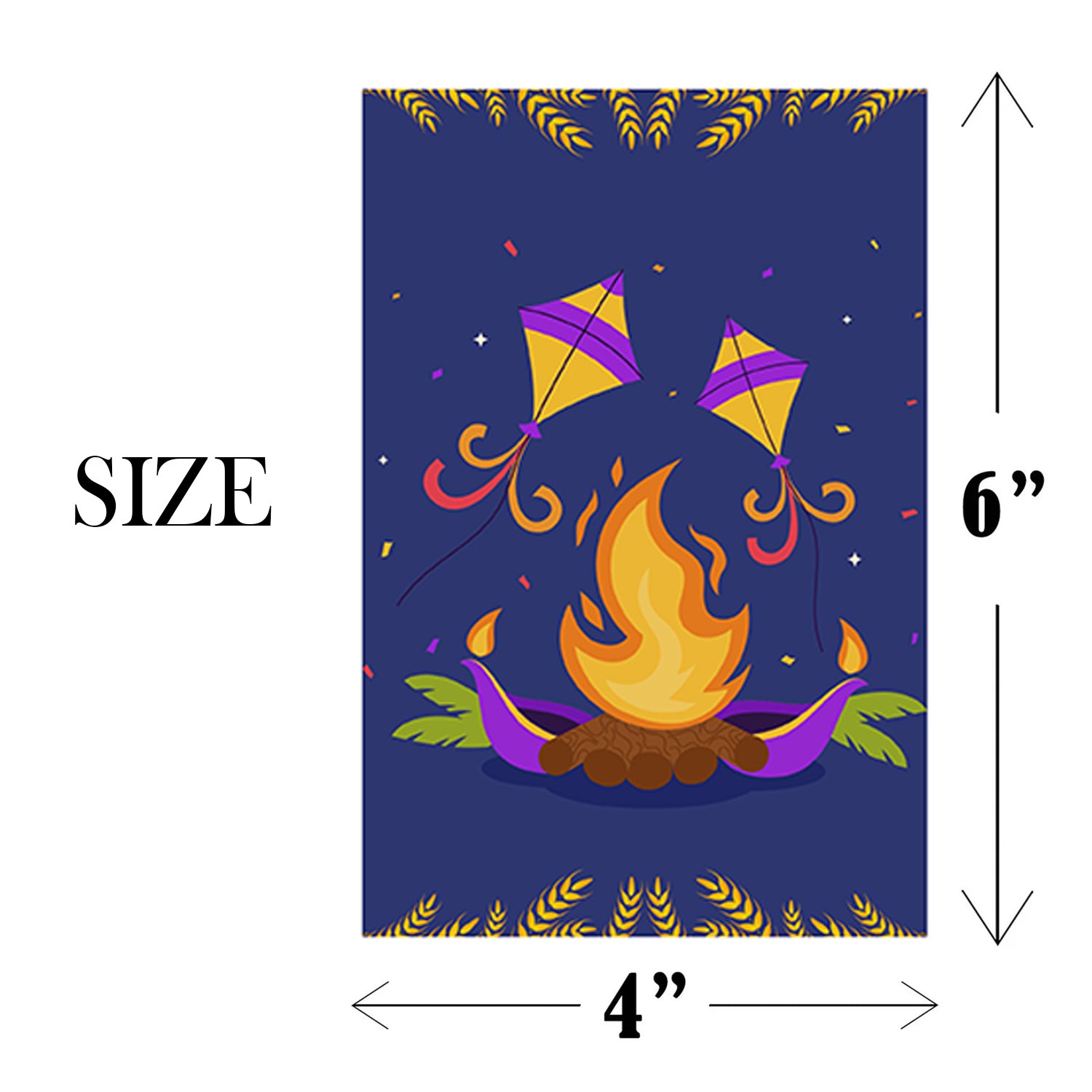 Happy Lohri Banner or Buntings for Decoration