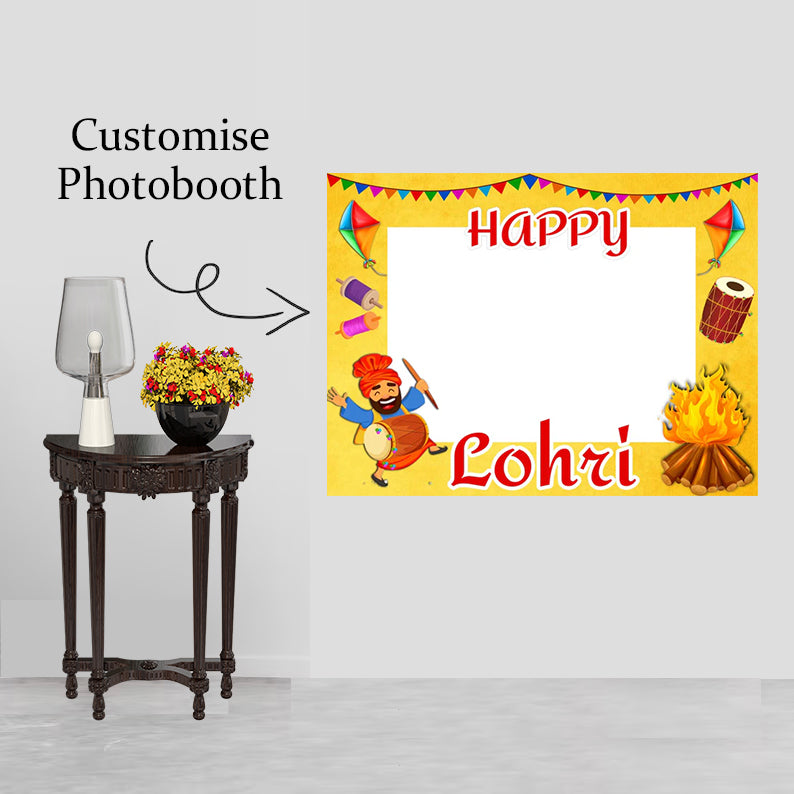 Lohri Selfie Photo Booth Picture Frame