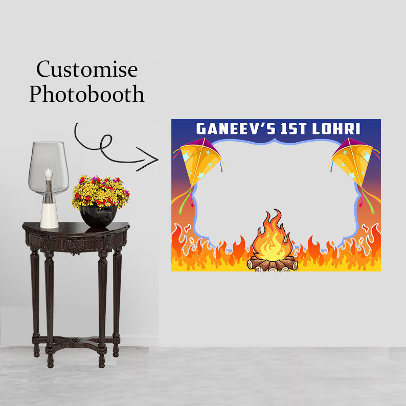 Lohri Selfie Photo Booth Picture Frame