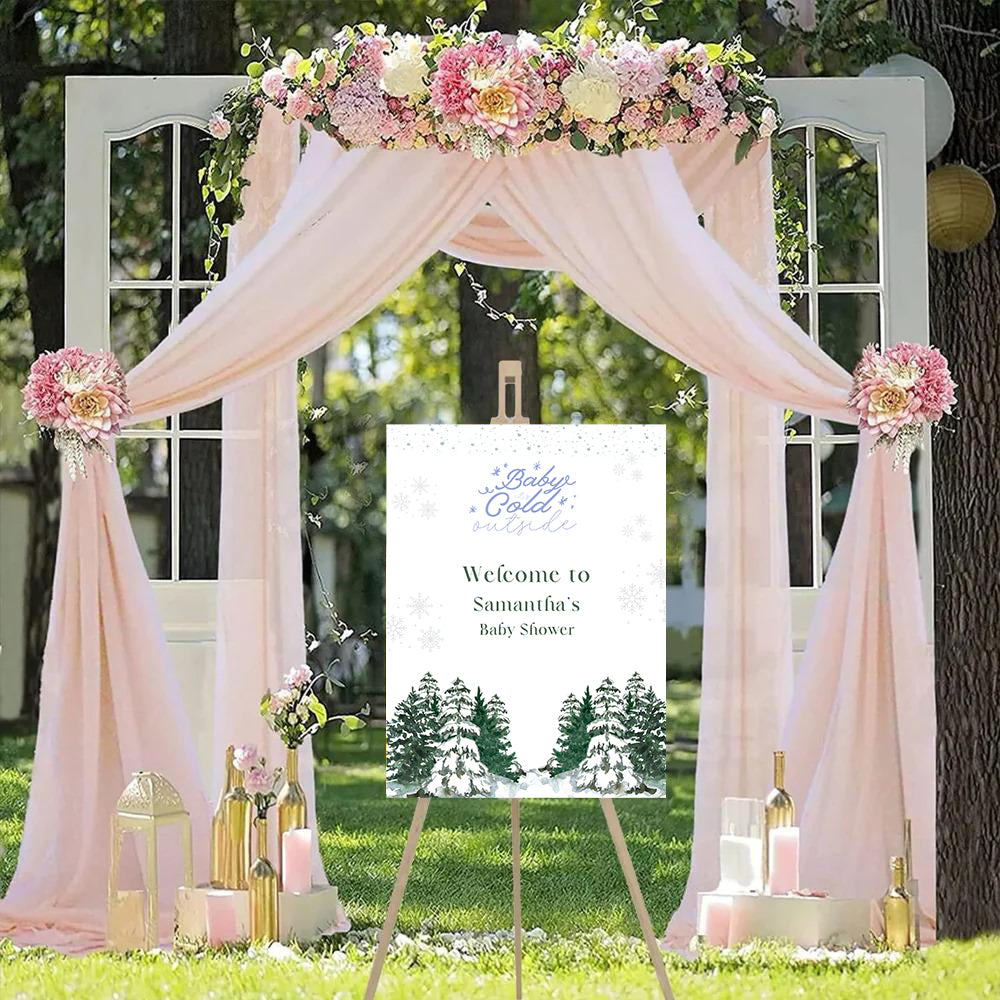 Baby Shower Welcome Board Sign for Decoration