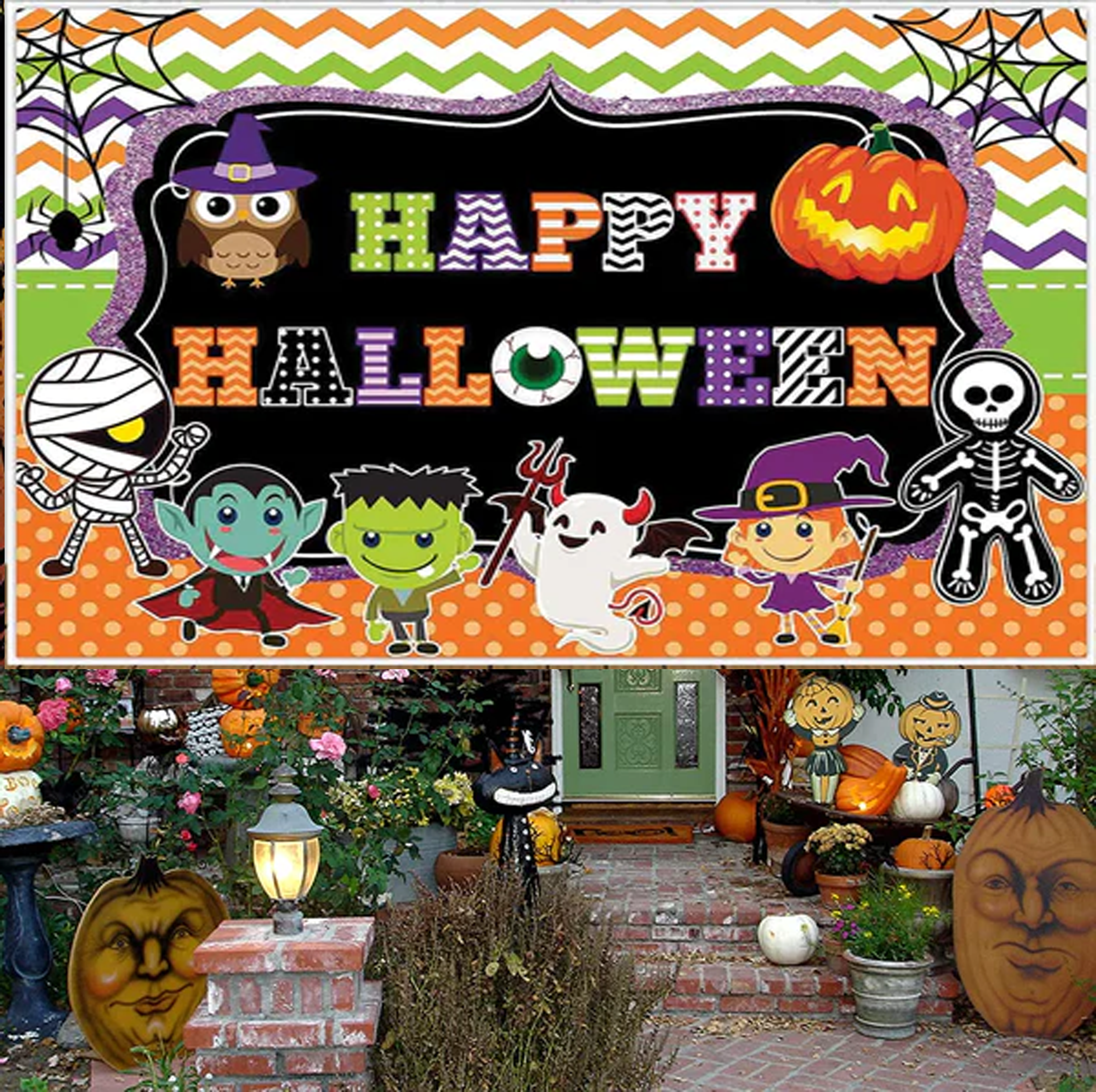 Halloween Party Decoration Backdrop