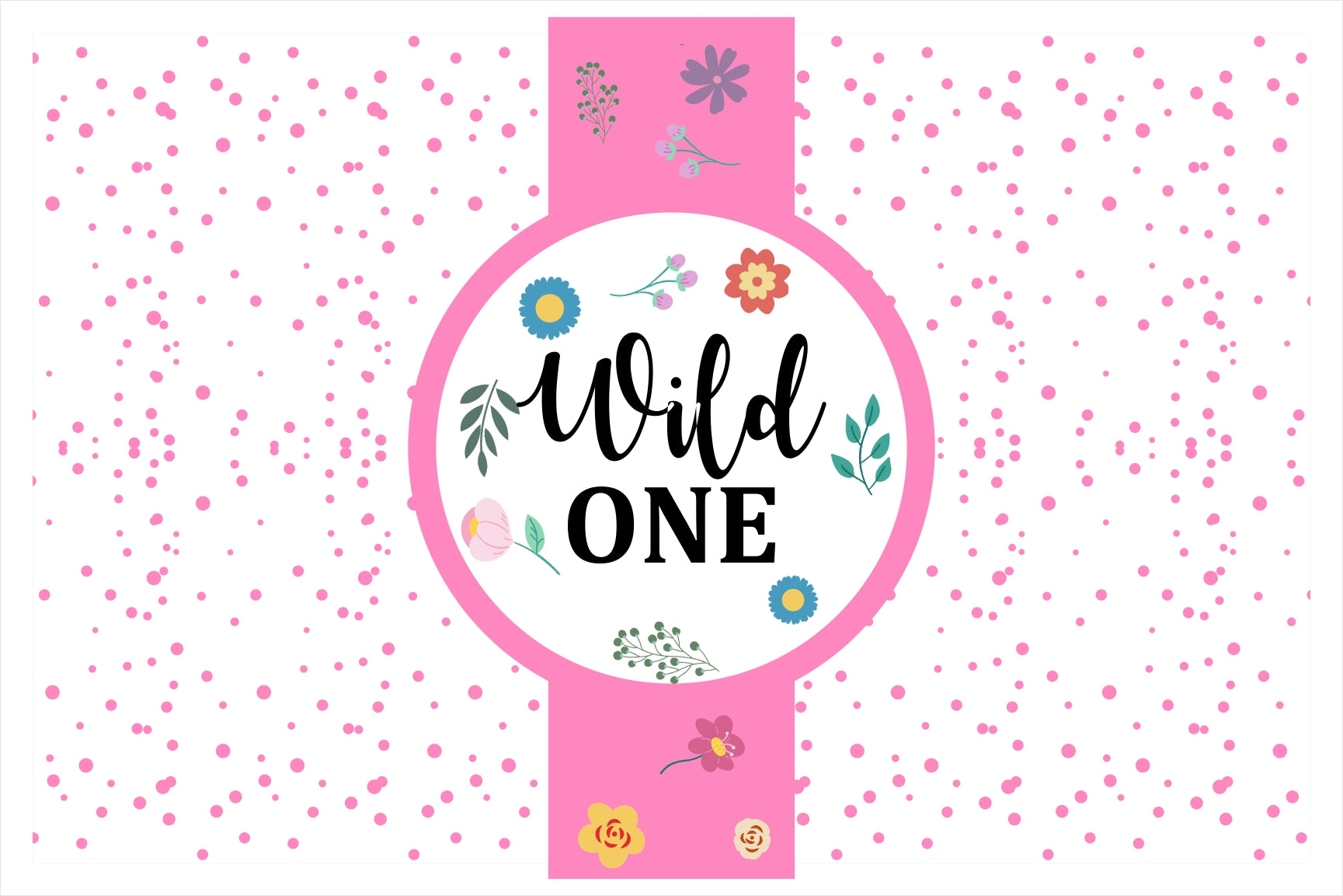 Wild One Theme Birthday Table Mats for Decoration