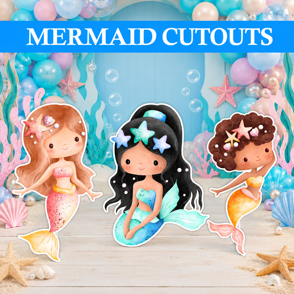 Mermaid Theme Props / Cutouts