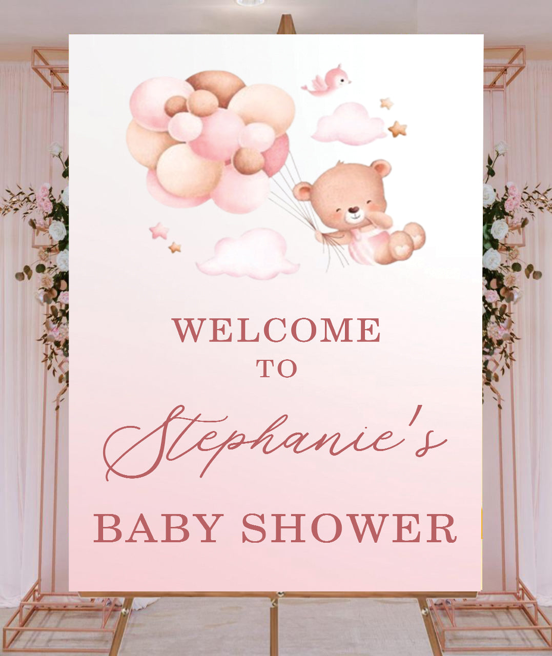 Baby Shower Welcome Board Sign for Decoration