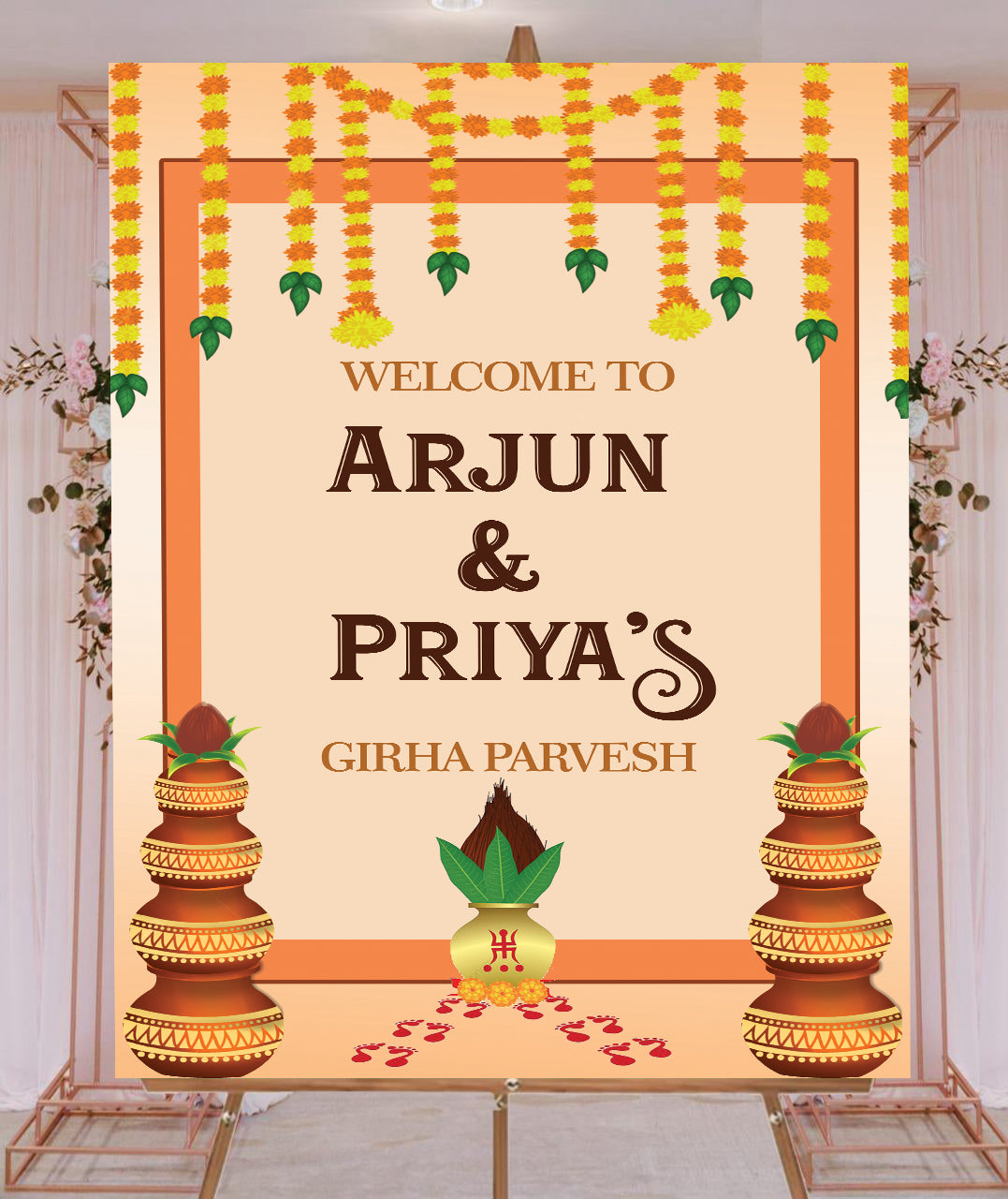 Housewarming Welcome Sign Board for Decoration