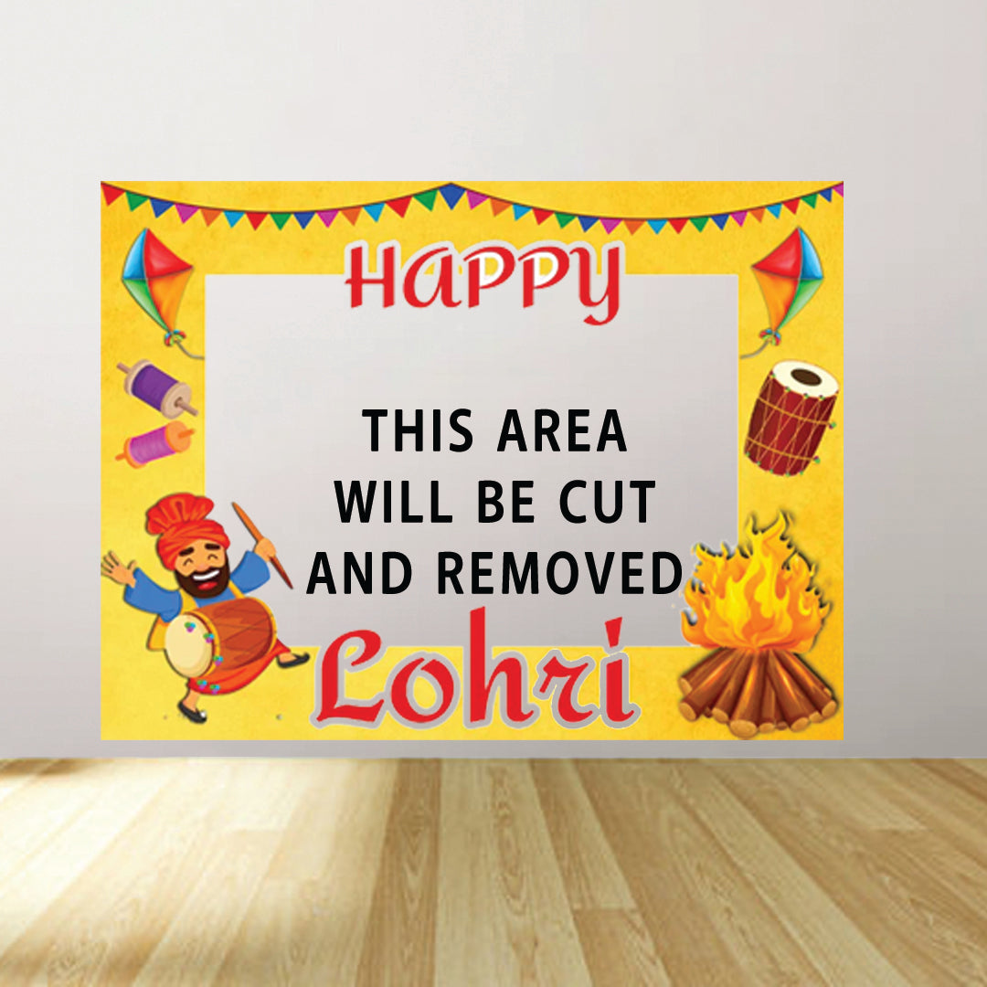 Lohri Selfie Photo Booth Picture Frame