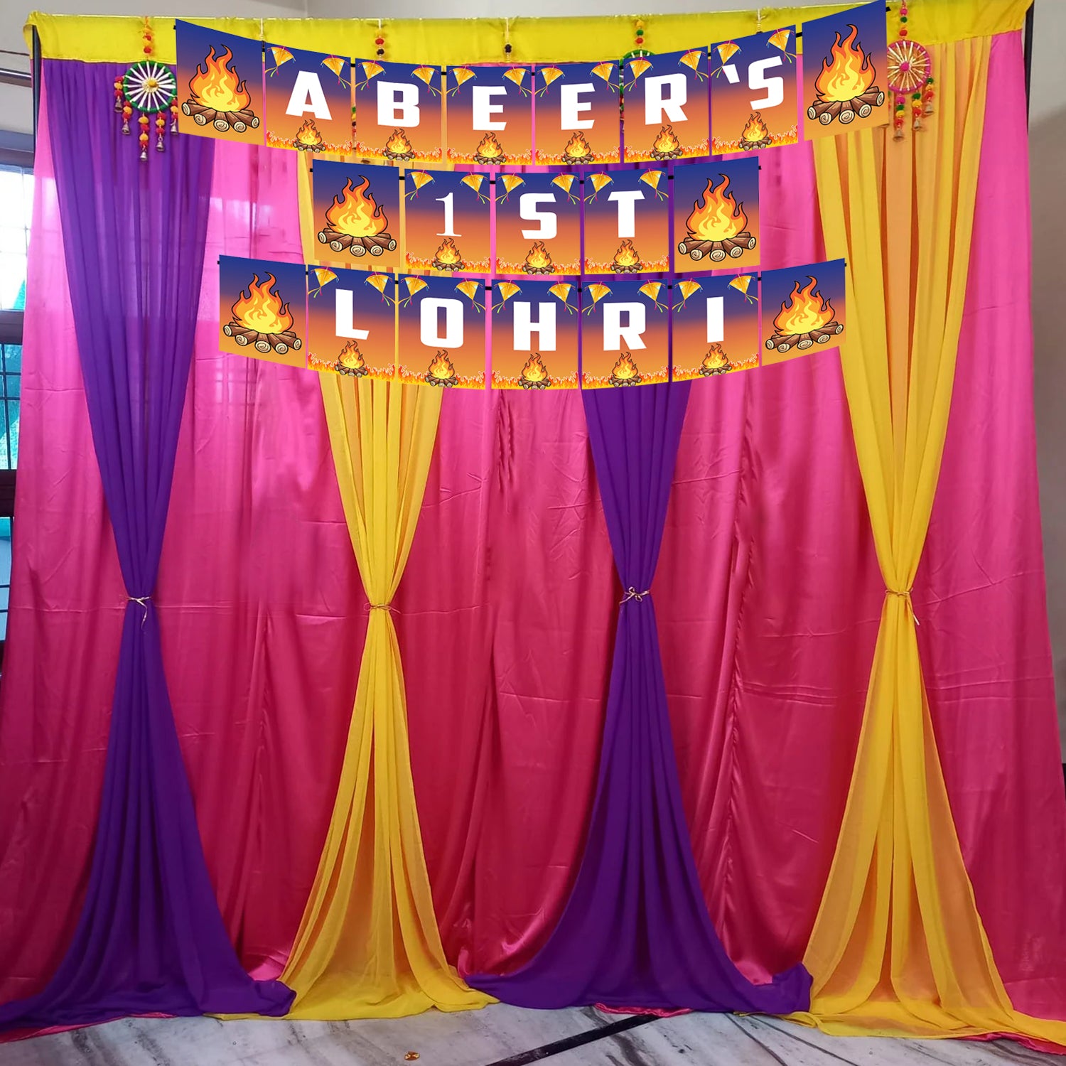 Lohri Party Banner for Decoration