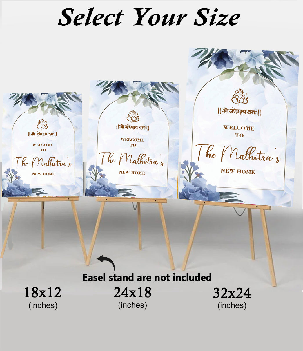 Housewarming Welcome Sign Board for Decoration