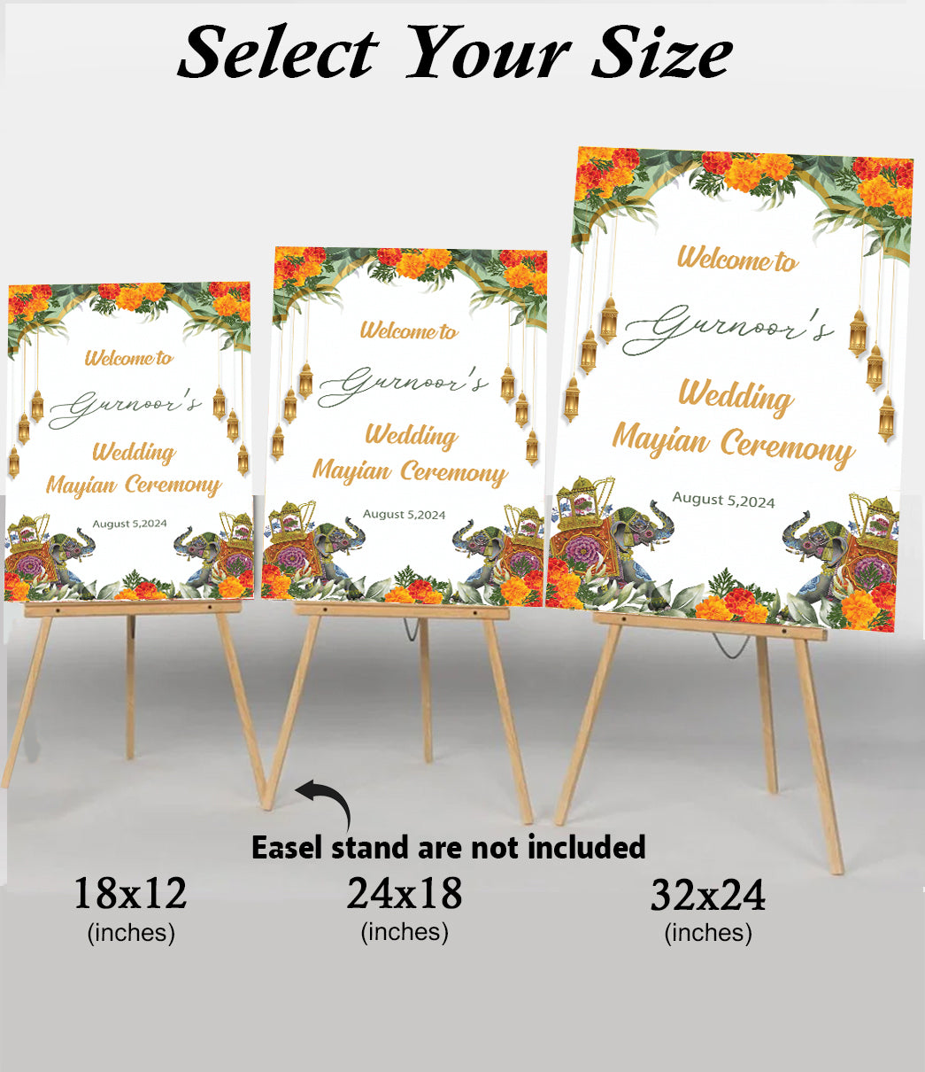 Maiyan Ceremony Welcome Board for Decoration