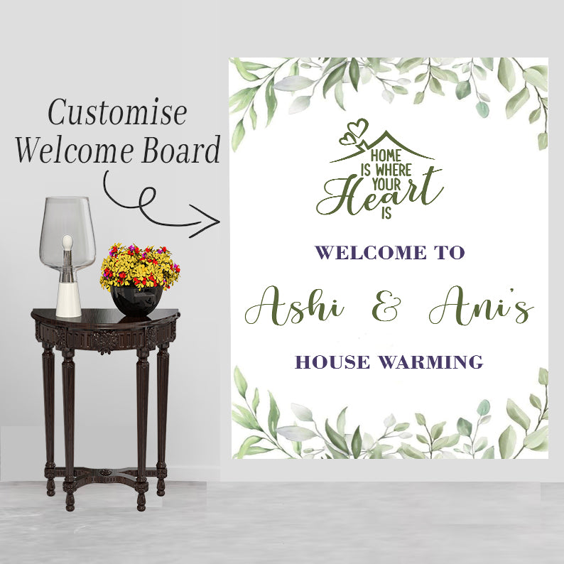 Housewarming Welcome Sign Board for Decoration