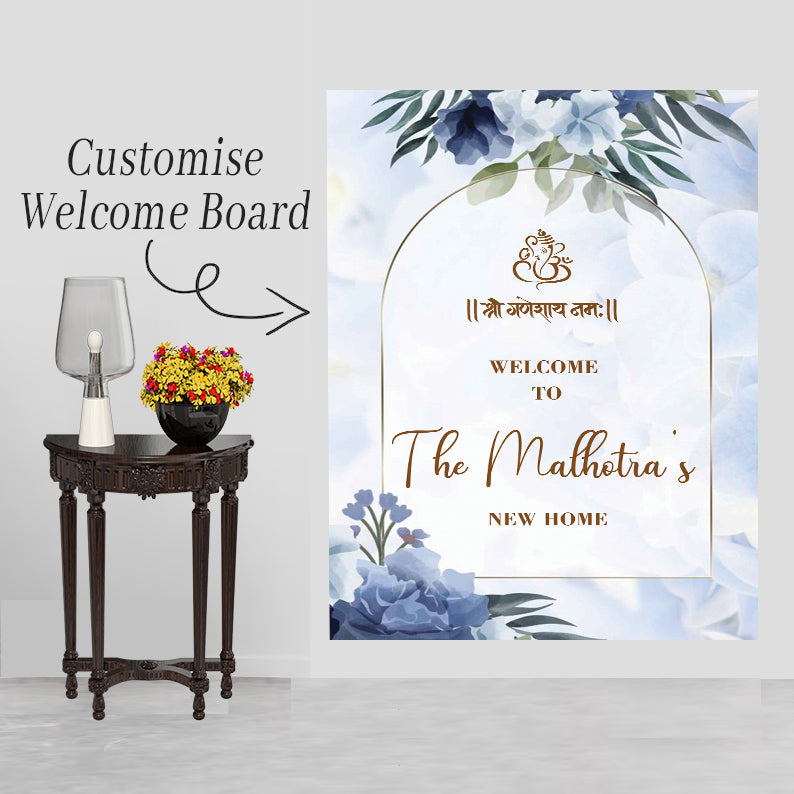 Housewarming Welcome Sign Board for Decoration