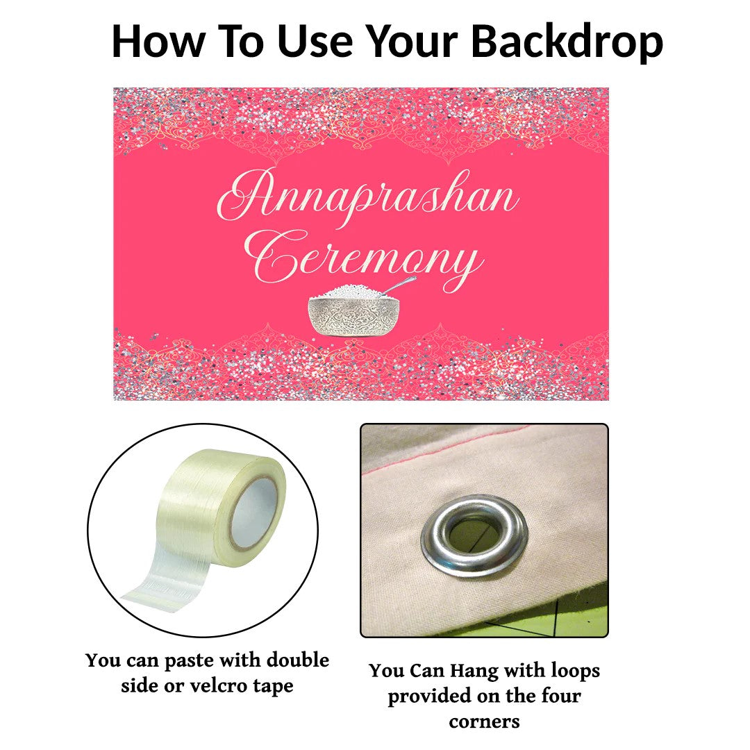 Annaprashana Ceremony Personalized Backdrop