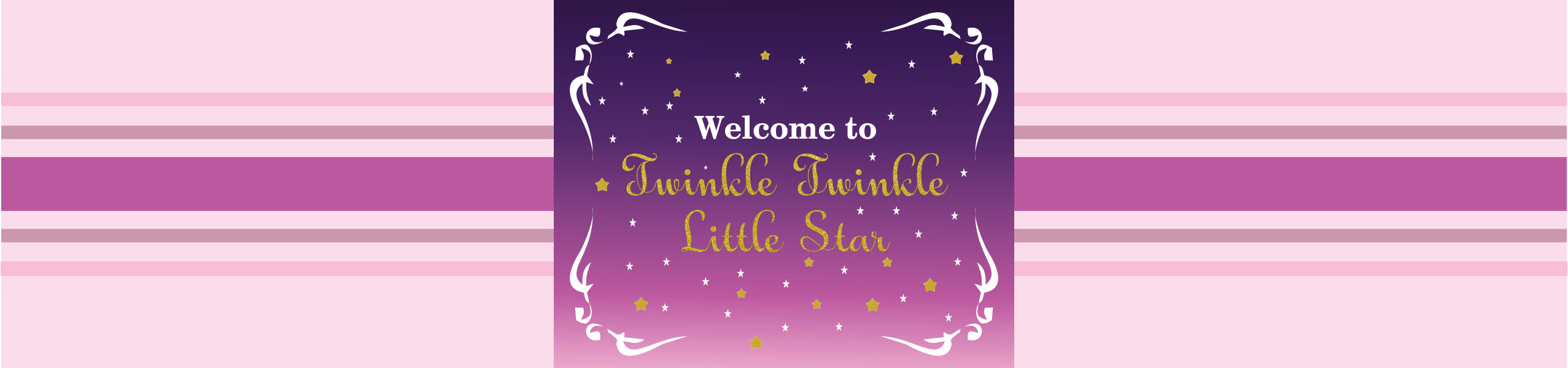 Twinkle Twinkle Little Star Theme Water Bottle Labels