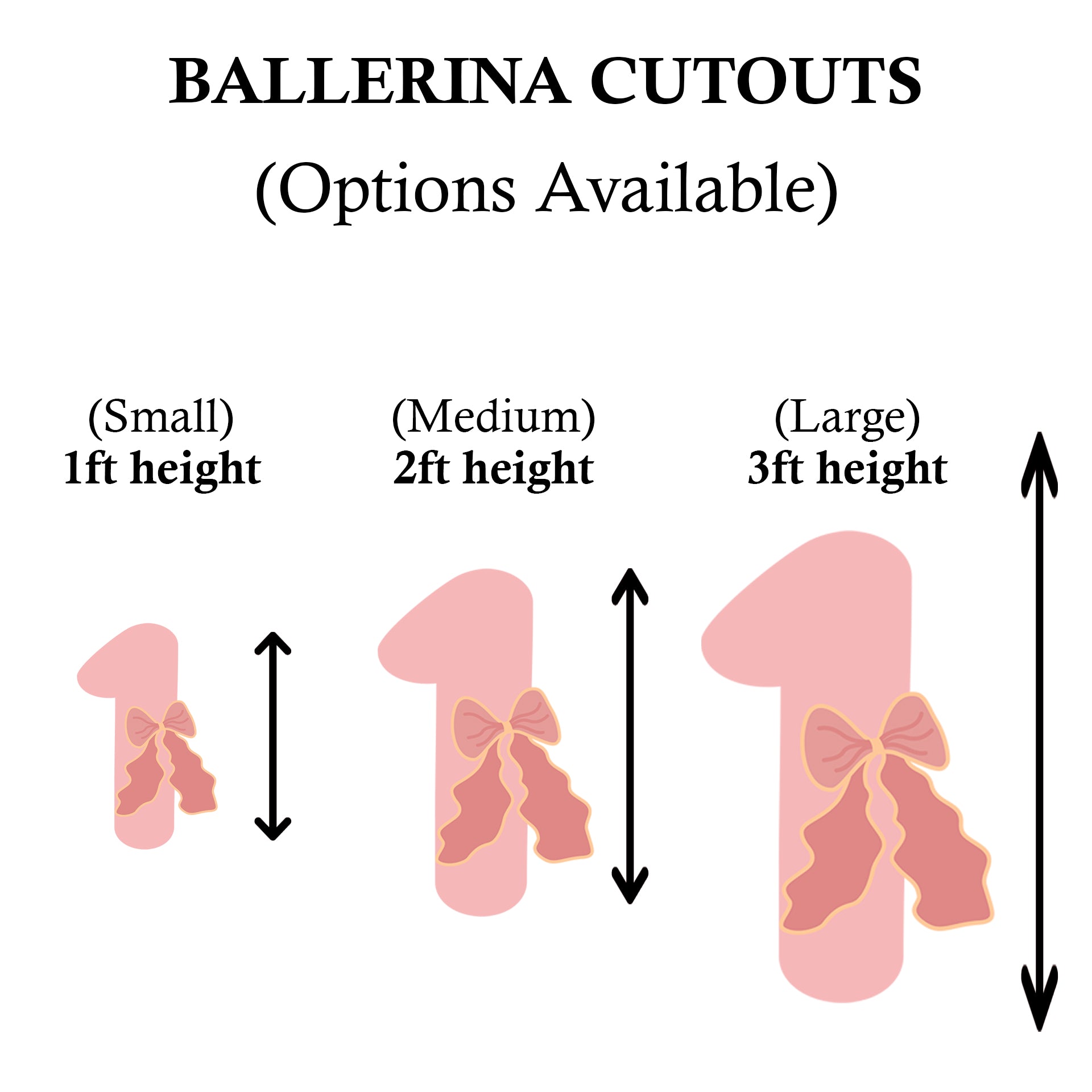 Ballerina Party Cutouts / Props