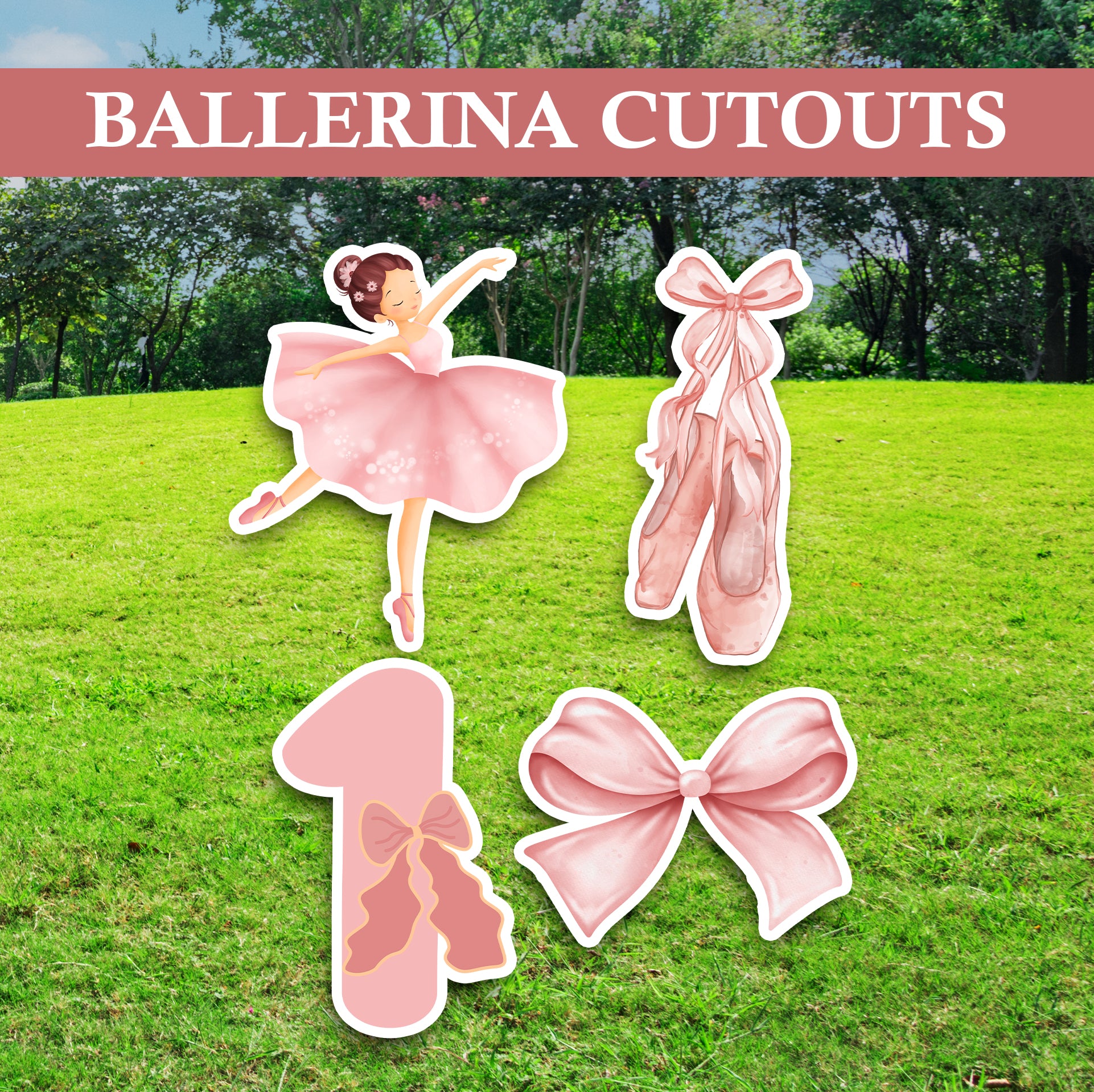 Ballerina Party Cutouts / Props