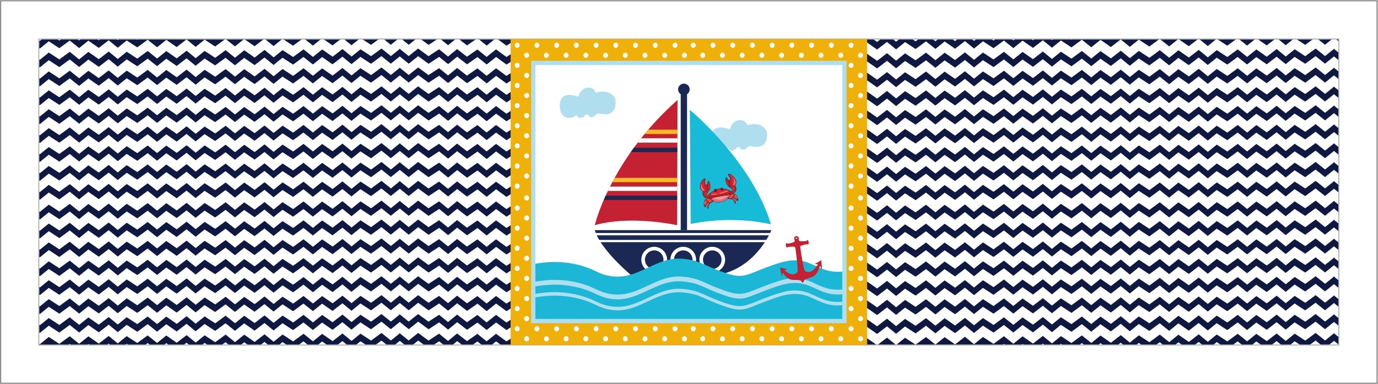 Nautical Ahoy Theme Water Bottle Labels