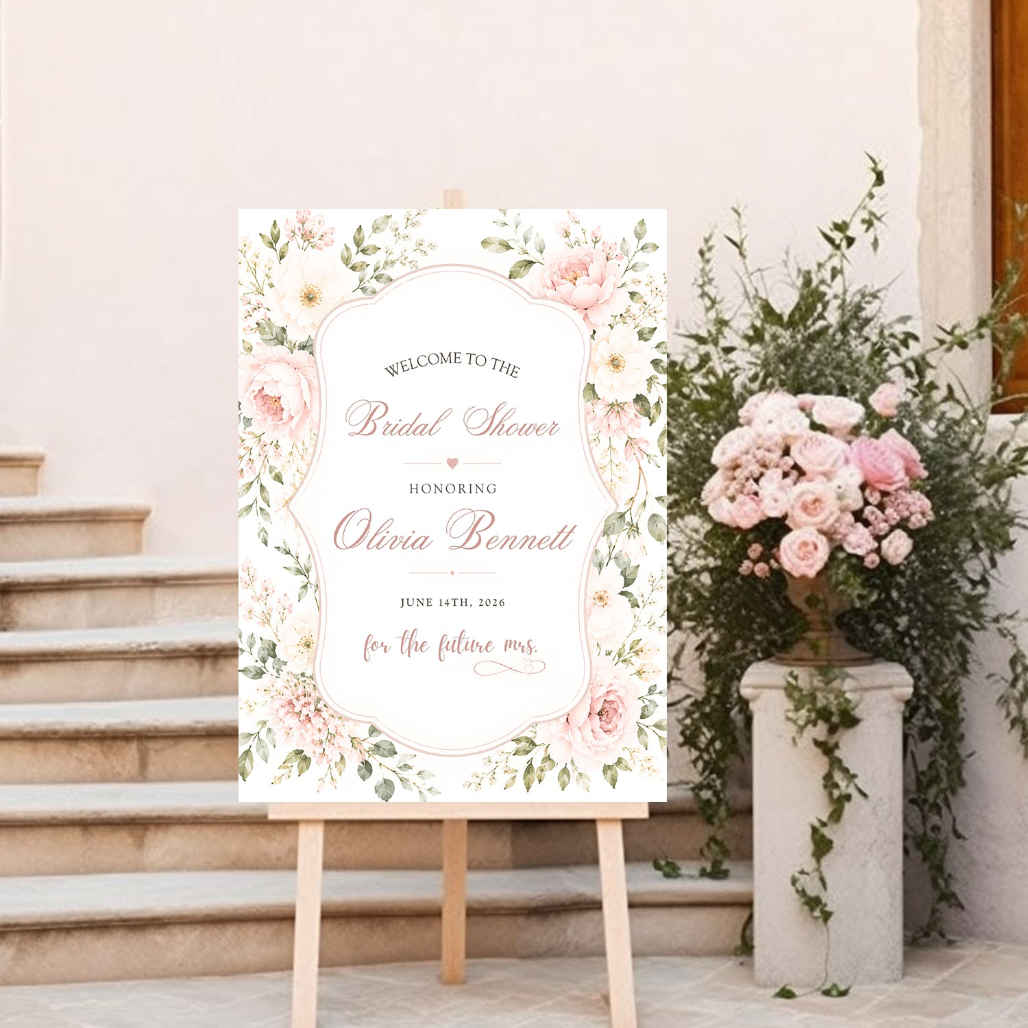 Bridal Shower Party Welcome Board