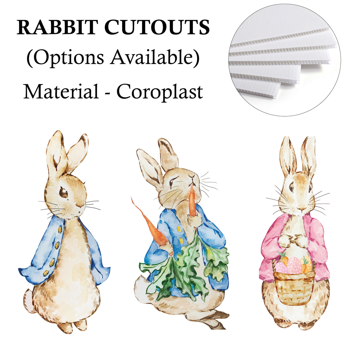 Peter Rabbit Cutouts / Props