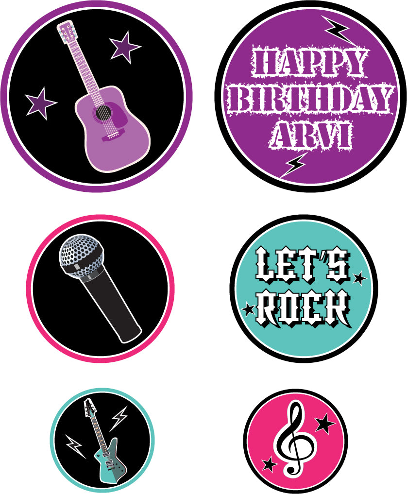 Rockstar Birthday Party Table Confetti