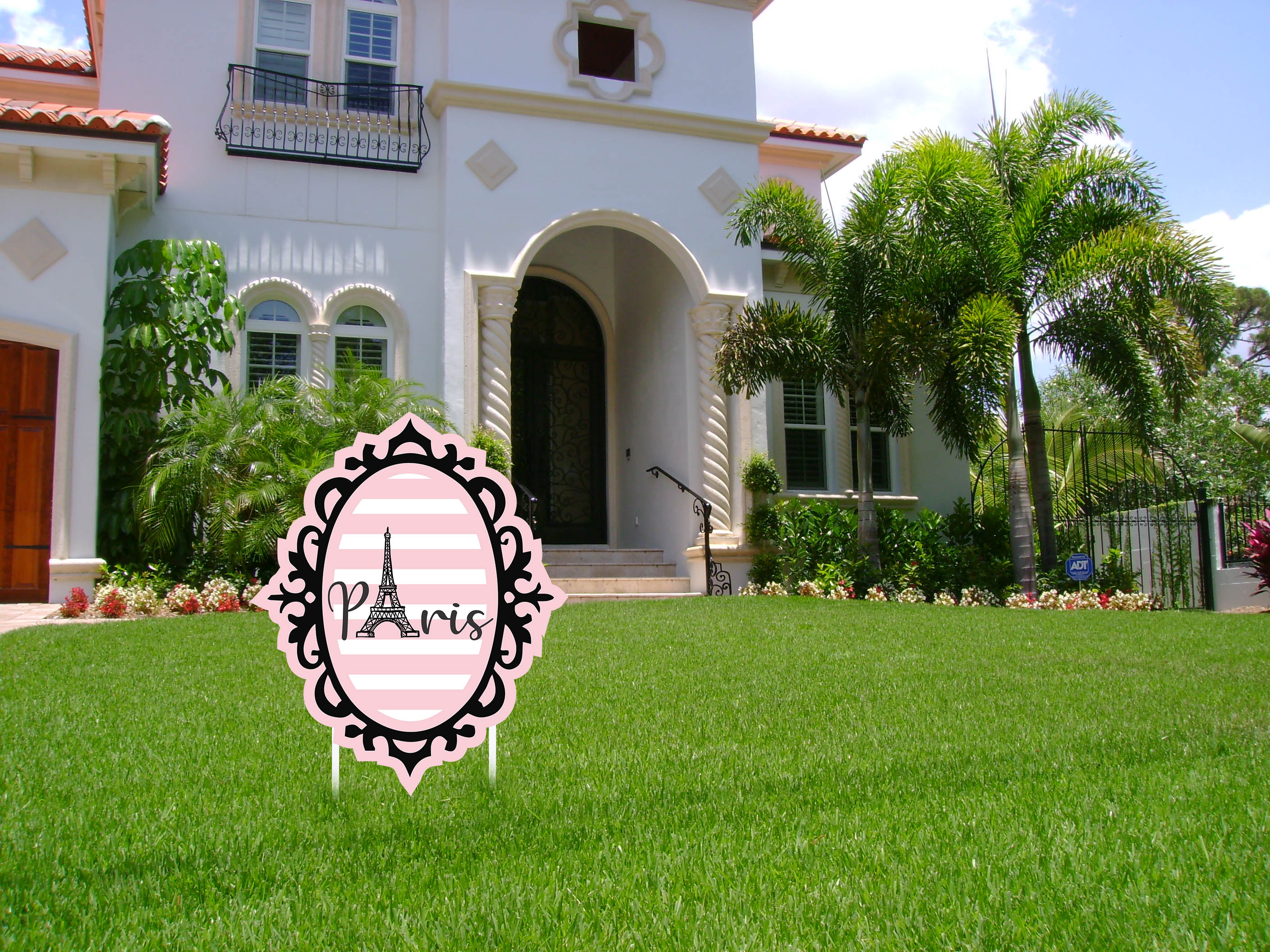 Paris Theme Birthday Party Yard Sign/Welcome Board.