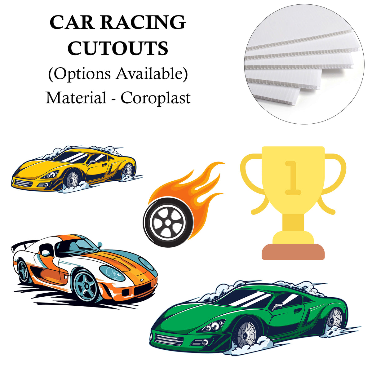 Car Theme Party Cutouts / Props