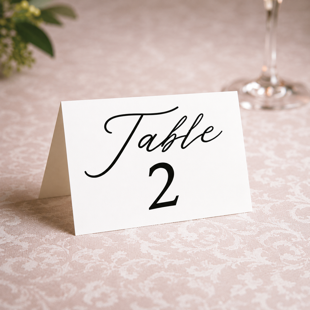 Modern Minimalist Wedding Table Numbers/ Table Placecards
