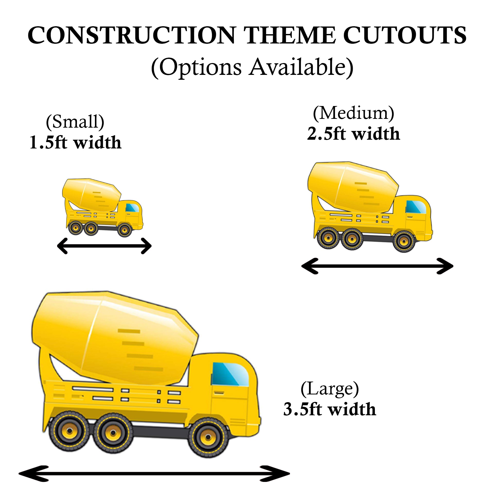 Construction Party Cutouts / Props