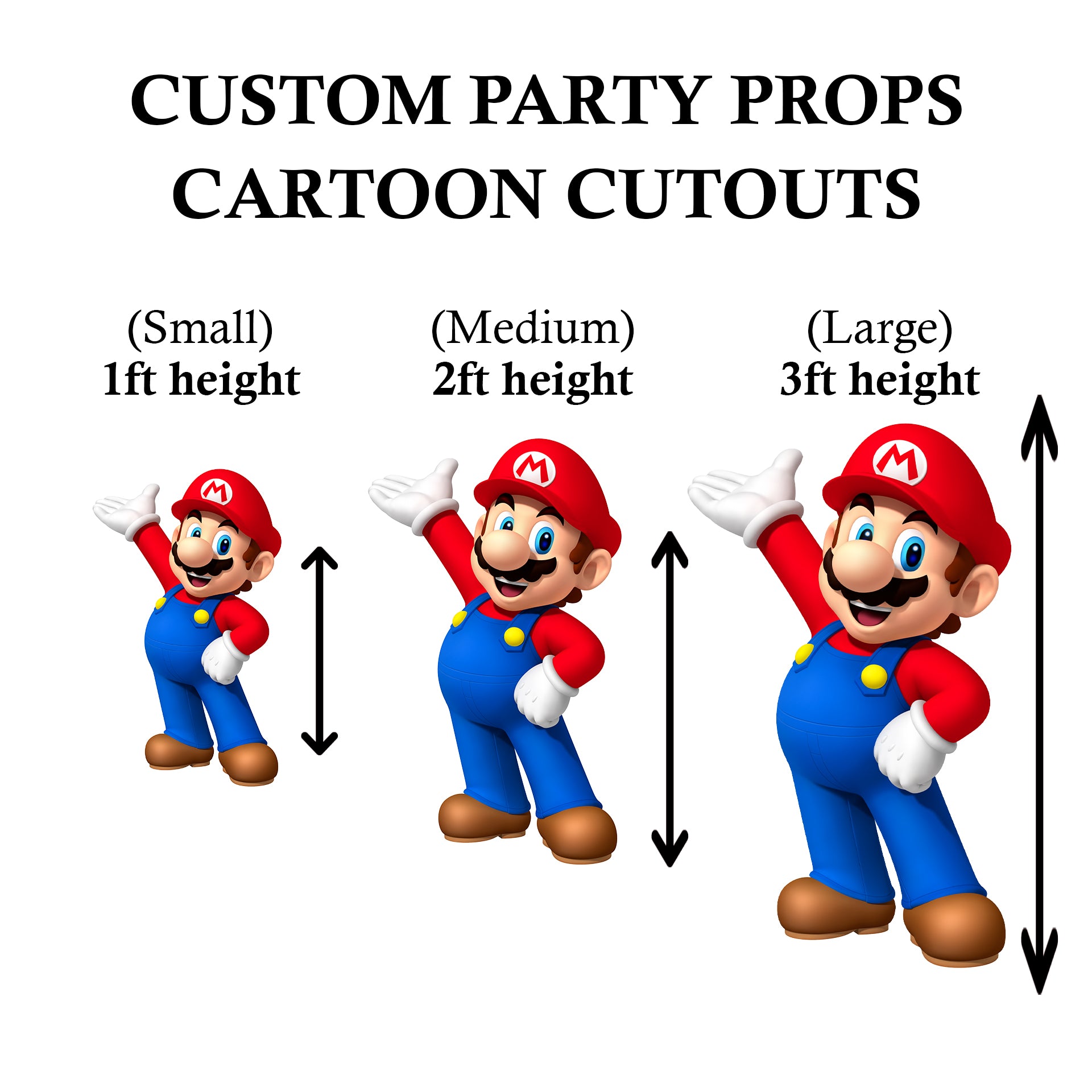 Custom Any Character Cutout or Any Theme Prop for Birthdays or Baby Shower or Any Event