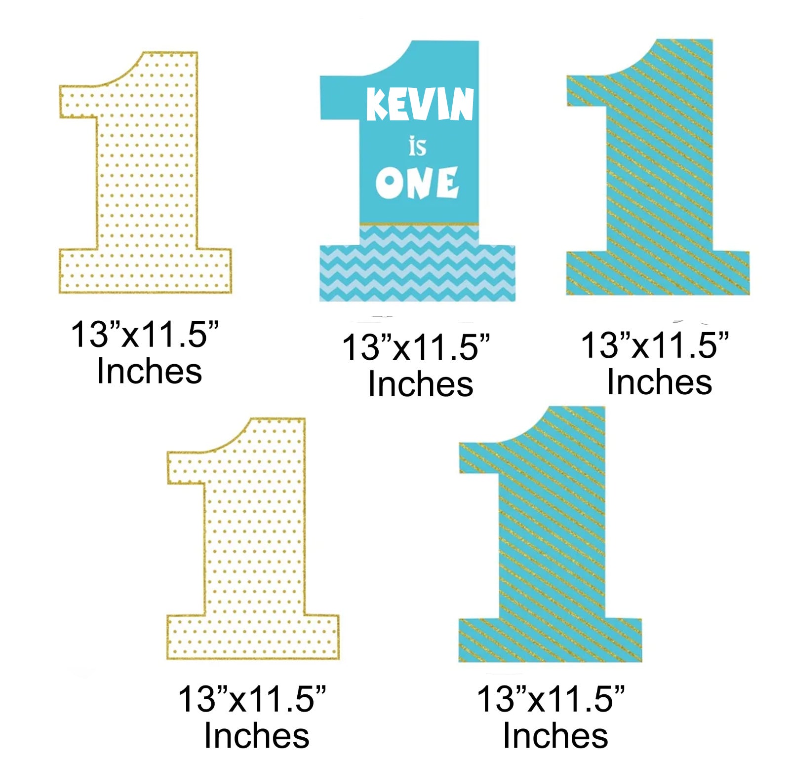One Is Fun Theme Birthday Party Cutouts