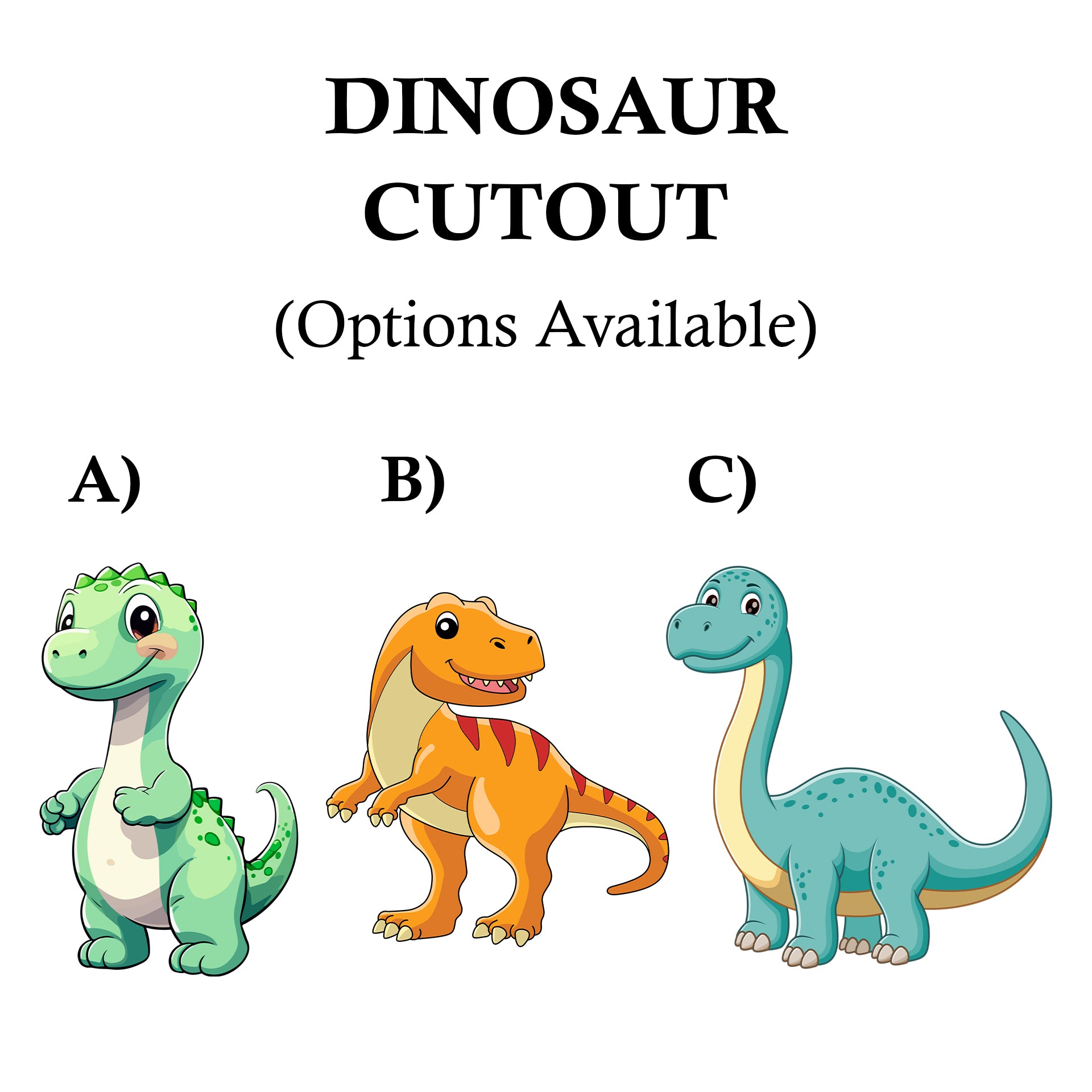 Dinosaur Theme Cutouts or Props