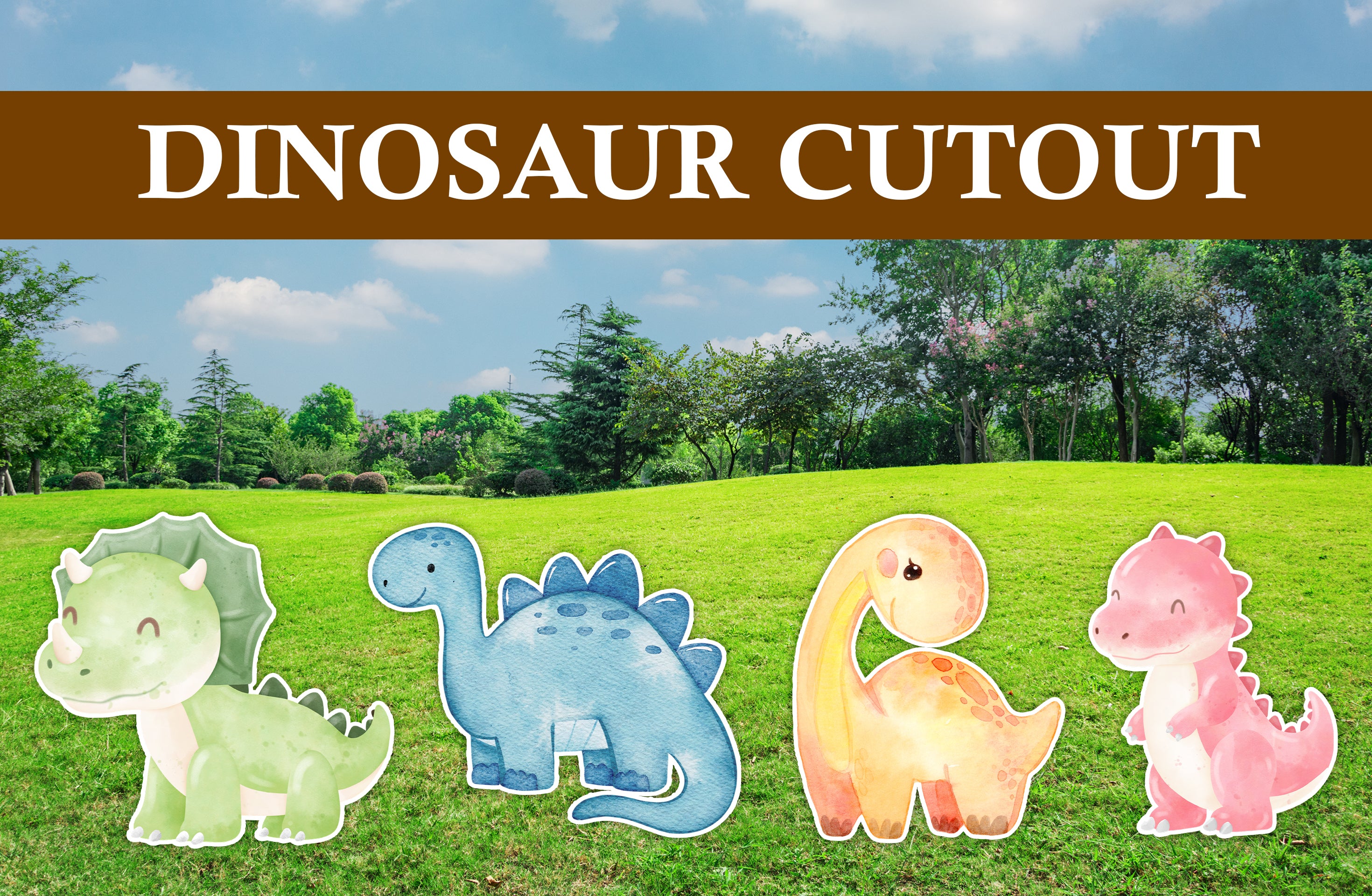 Dinosaur Party Cutouts / Props