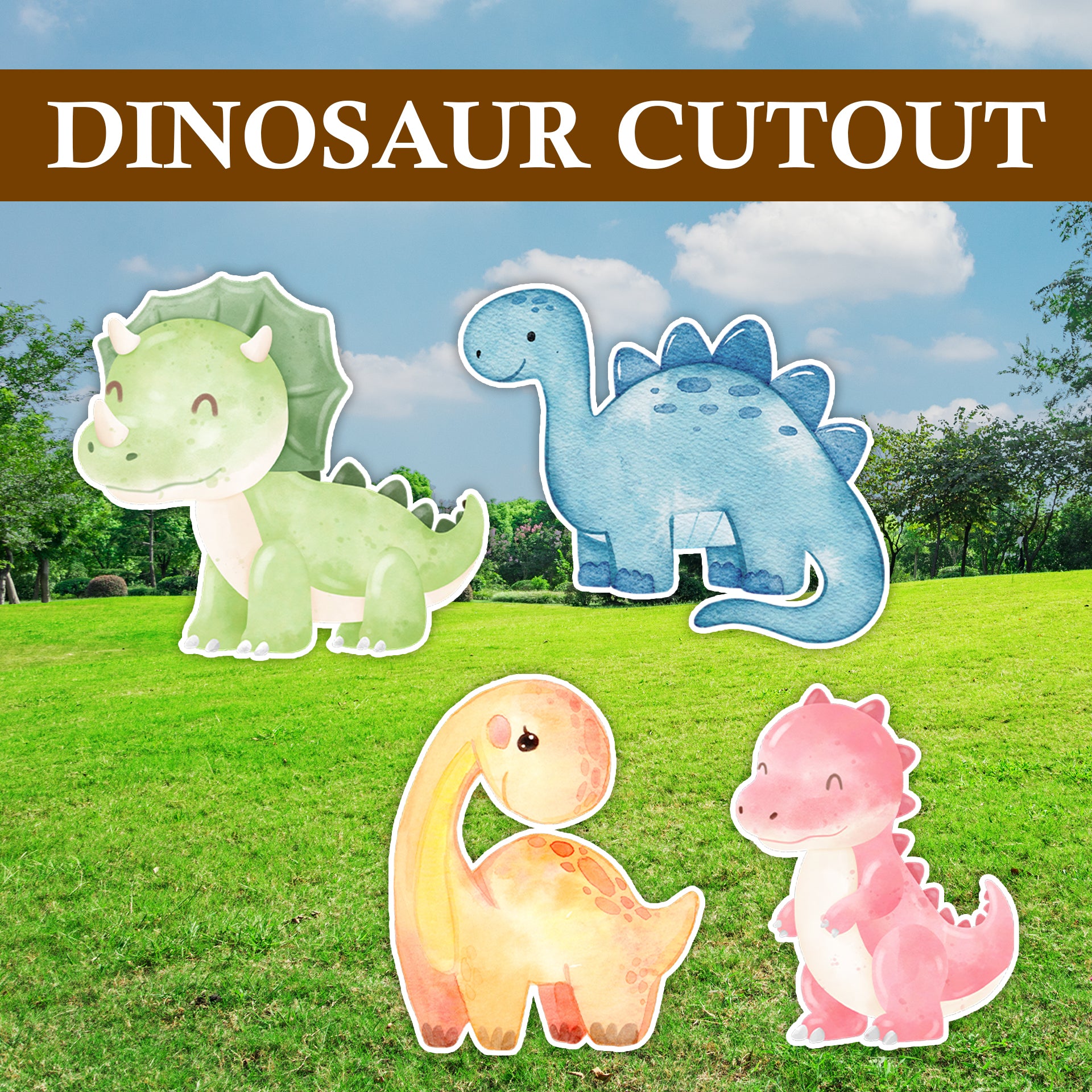 Dinosaur Party Cutouts / Props