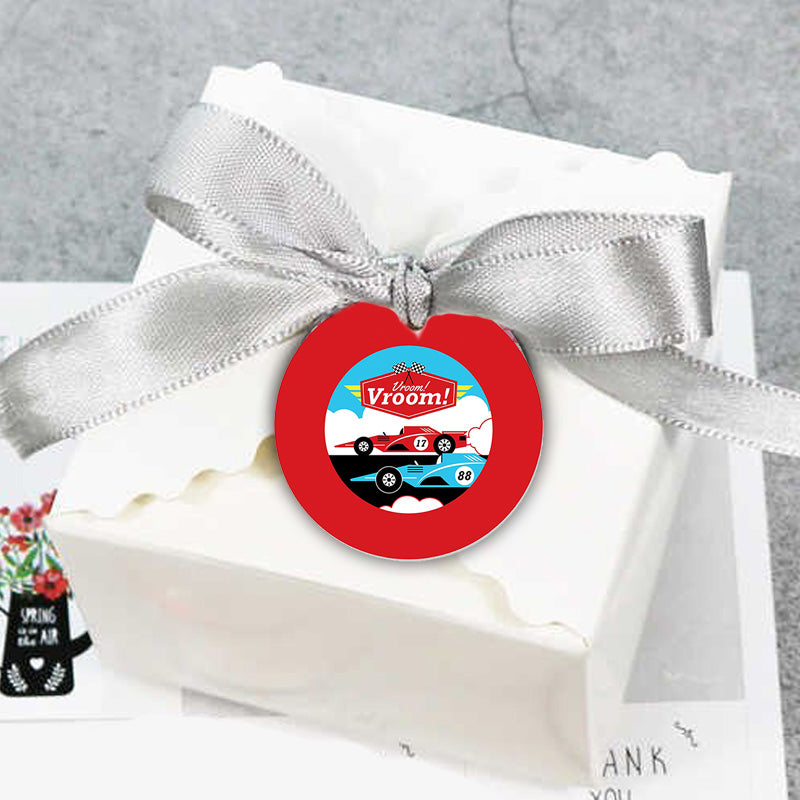 Racing Birthday Party Thank You Tags/Return Gift tags