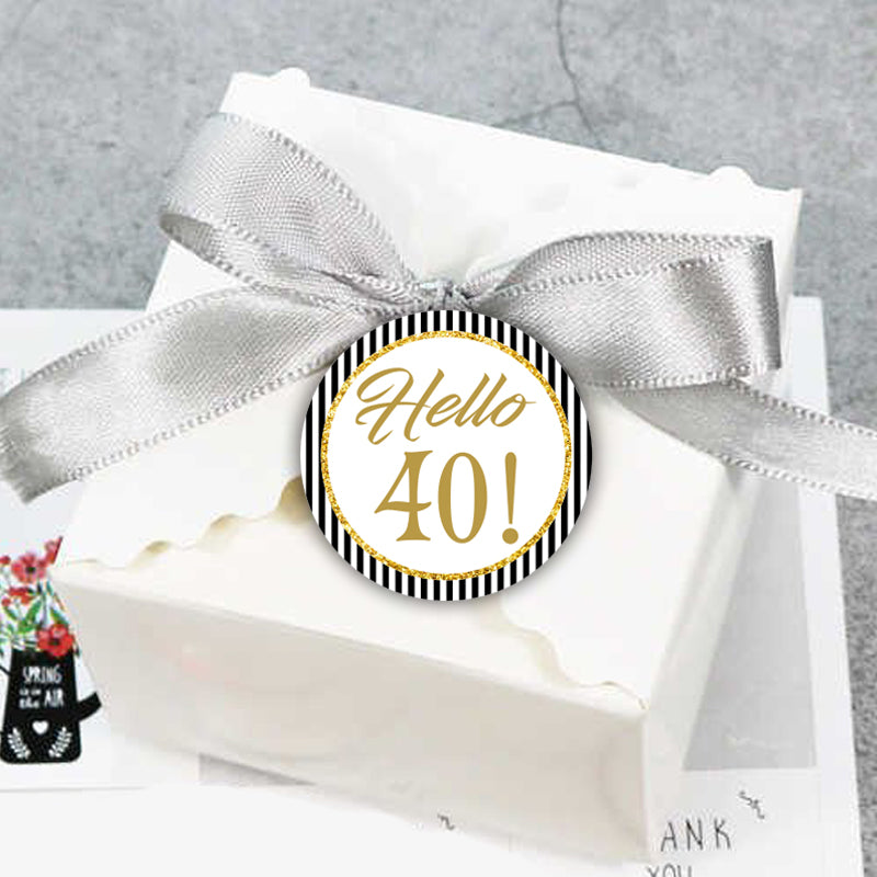 40th Birthday Party Thank You Tags/Return Gift tags
