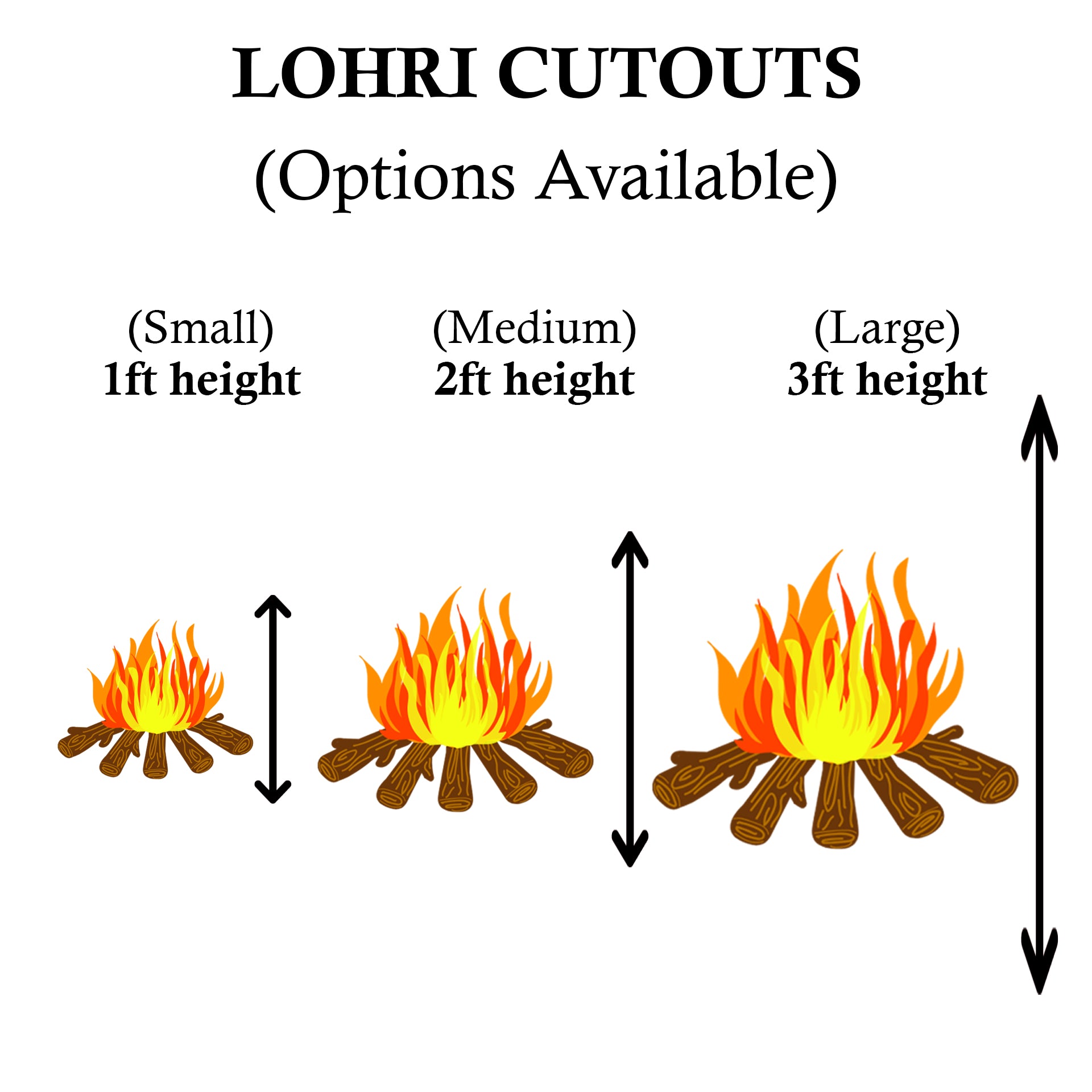 Lohri Party Cutouts / Props