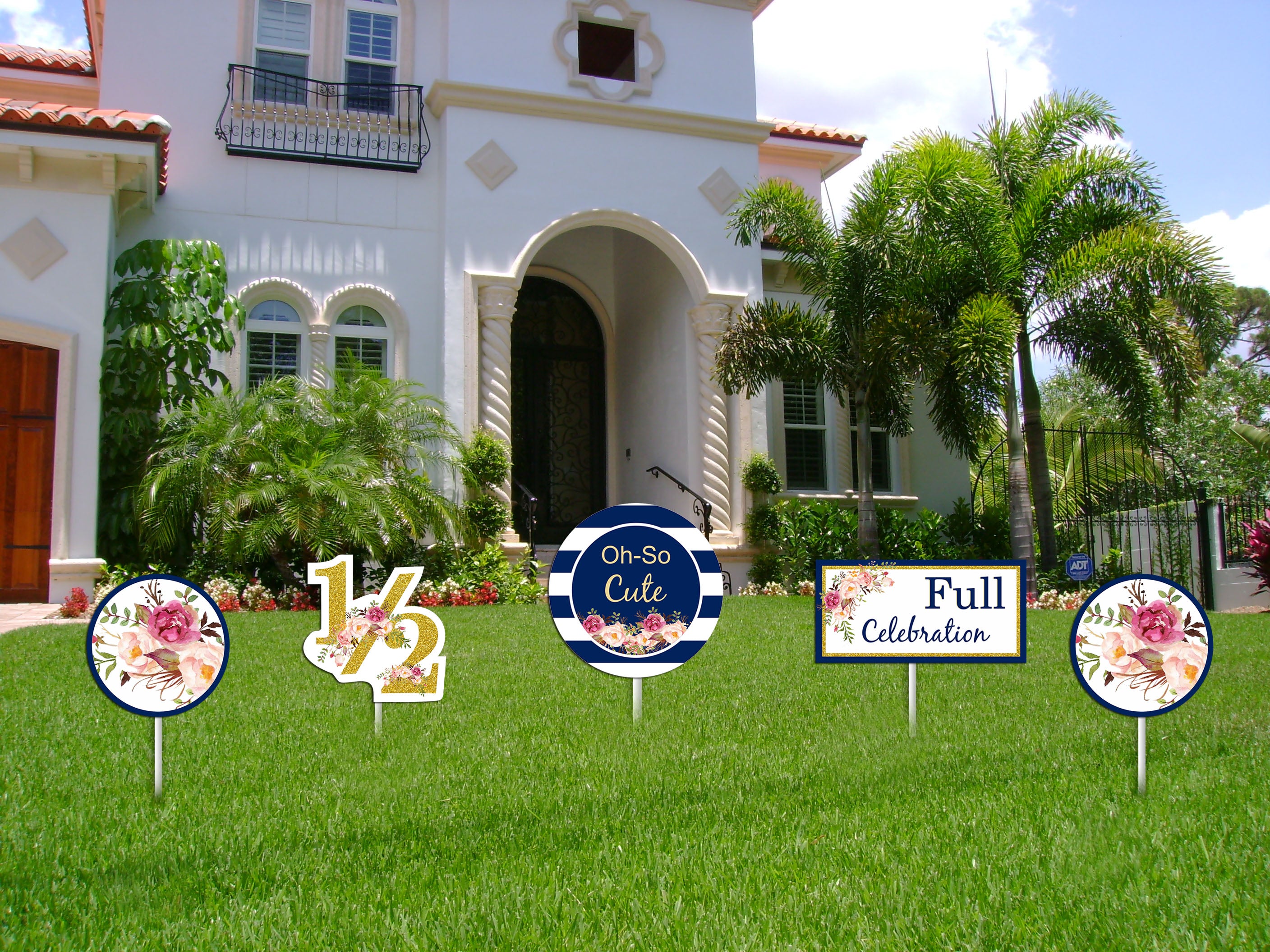 Half Birthday Boys Theme Birthday Party Cutouts