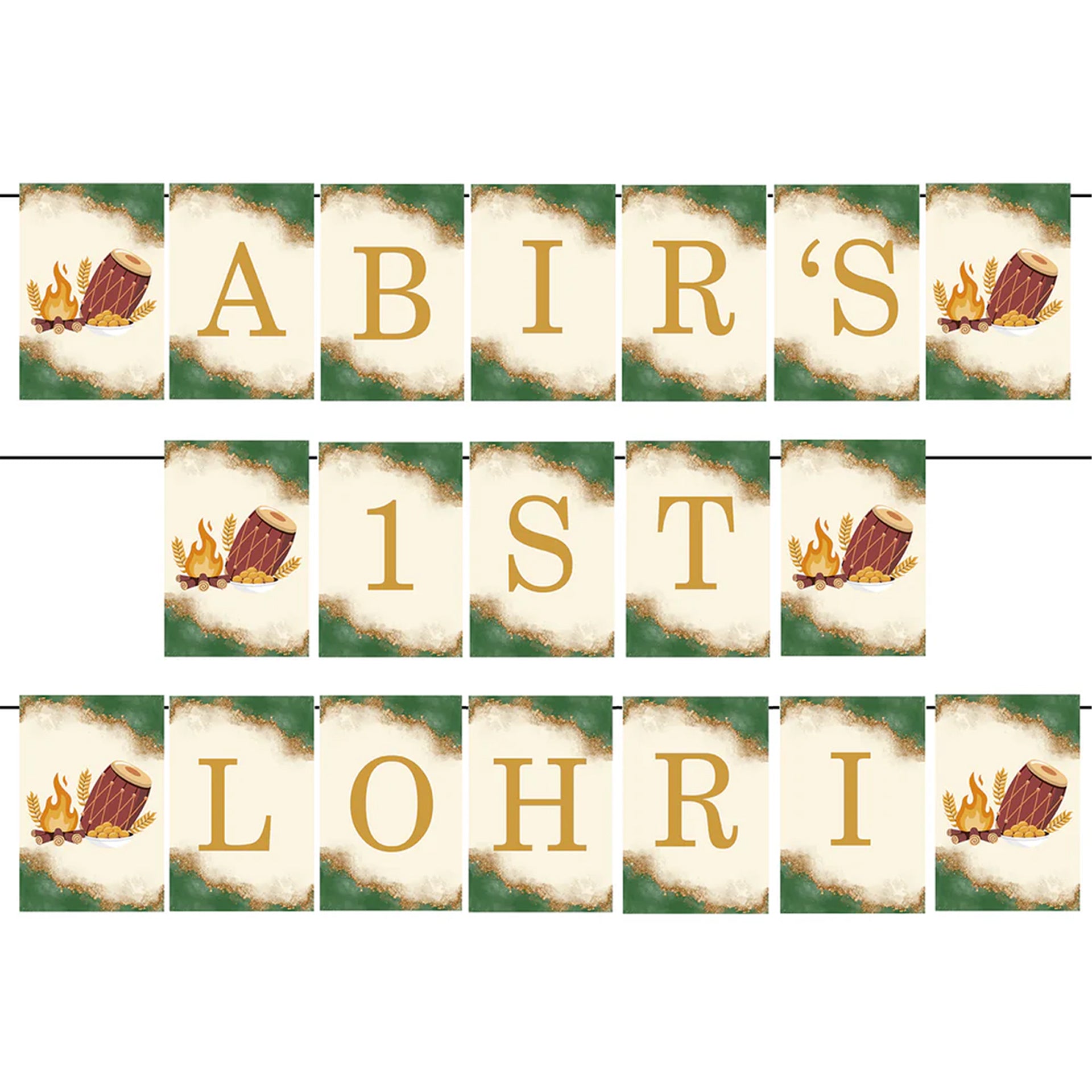 Lohri Party Banner for Decoration