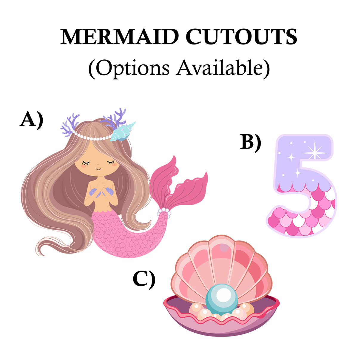 Mermaid Theme Props / Cutouts (Copy)